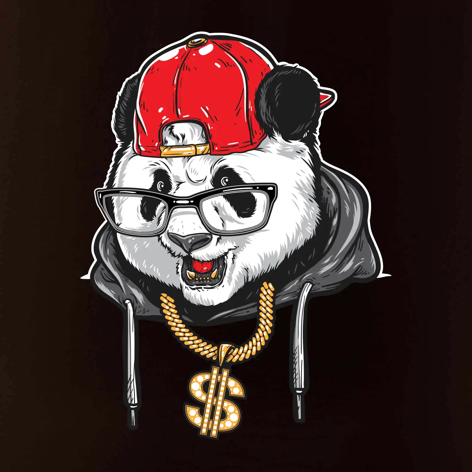Hip hop panda