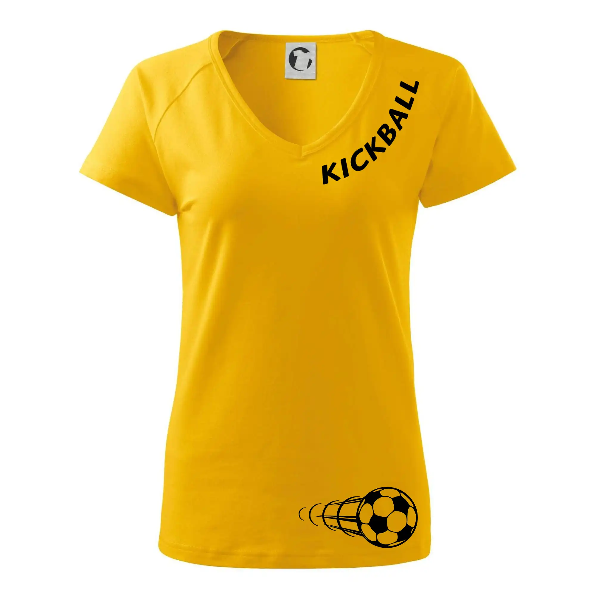 Kickball nápis šikmo