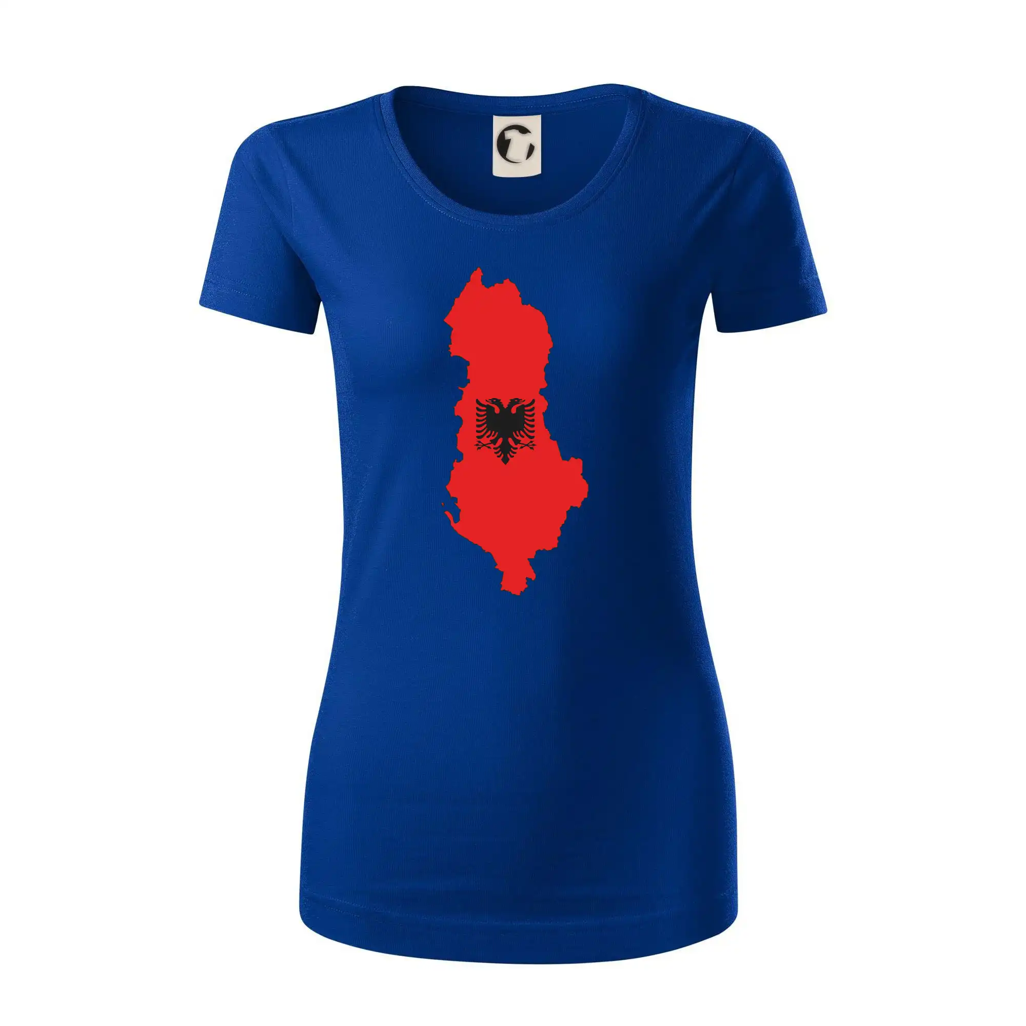 Albánie mapa a znak