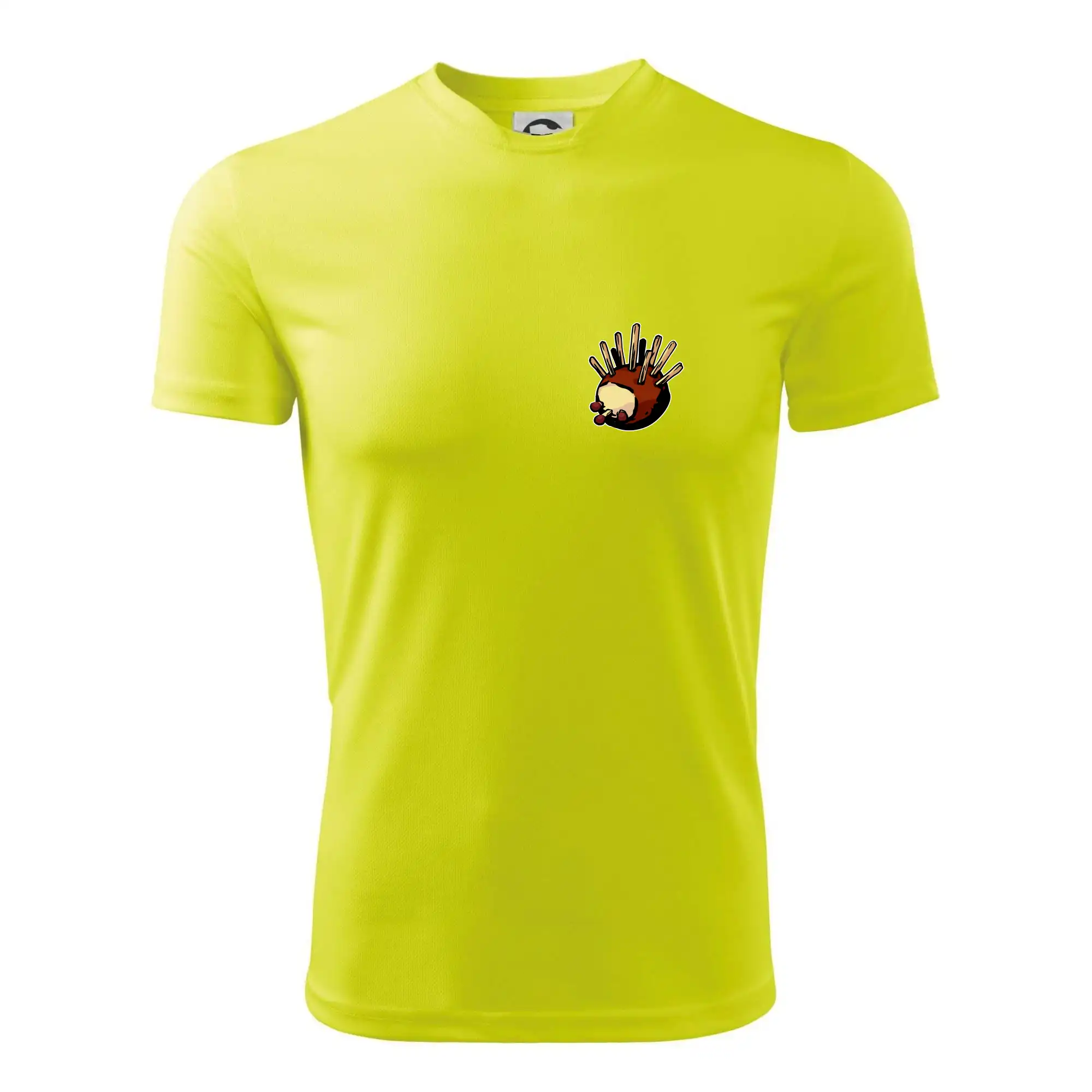 Tričká na chalupu - Gaštanový ježko - prsník - Pánske tričko Fantasy športové