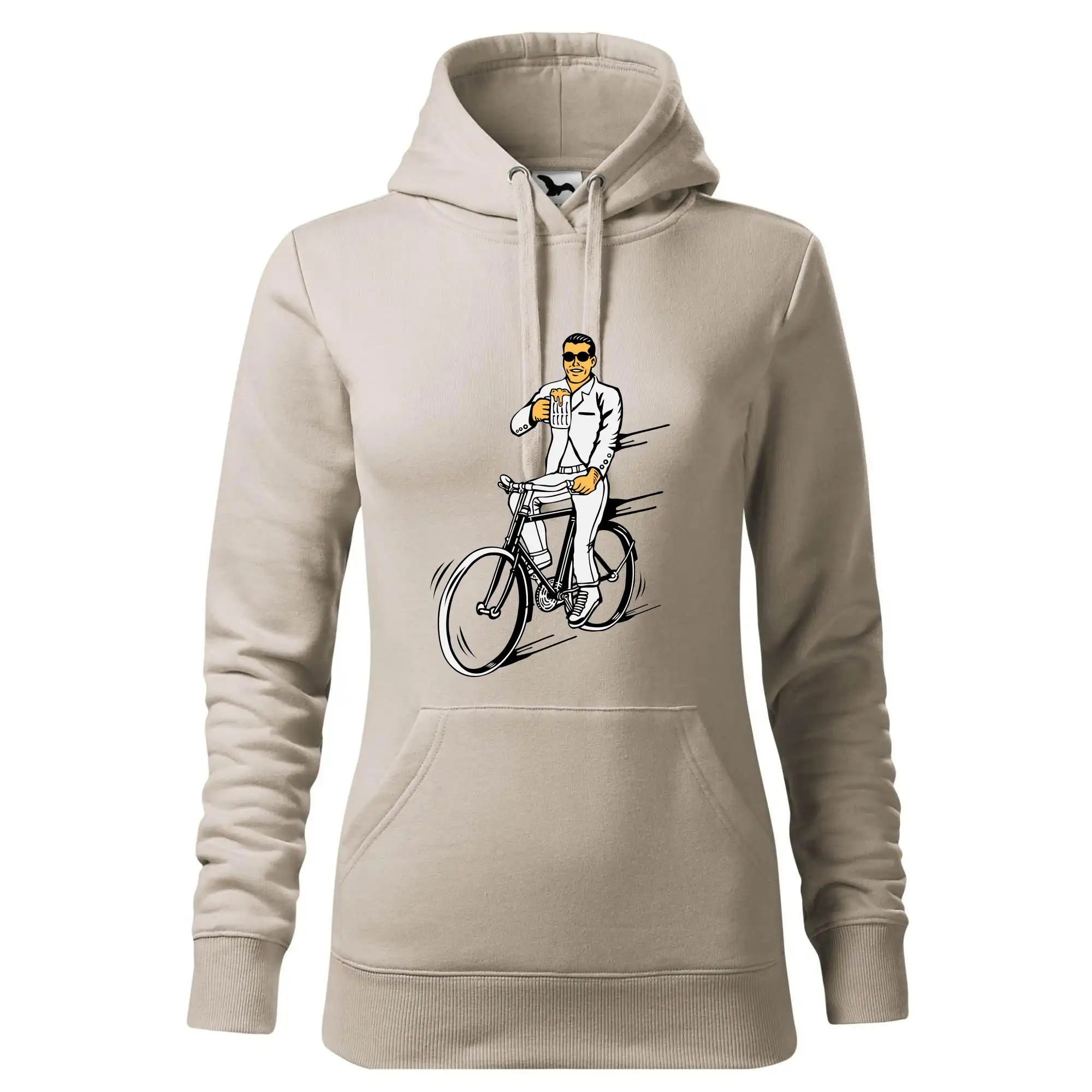 Gentleman na kole s pivem