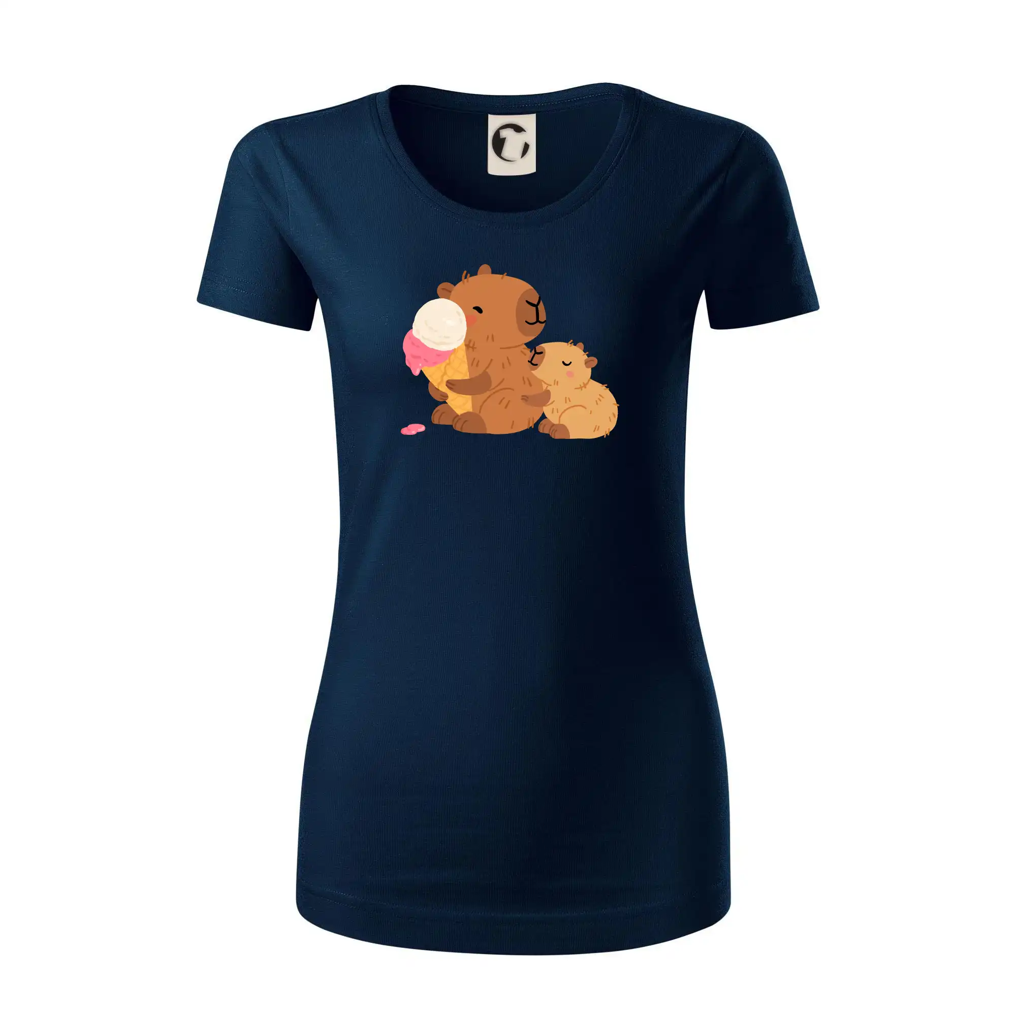 Kapybara se zmrzlinou