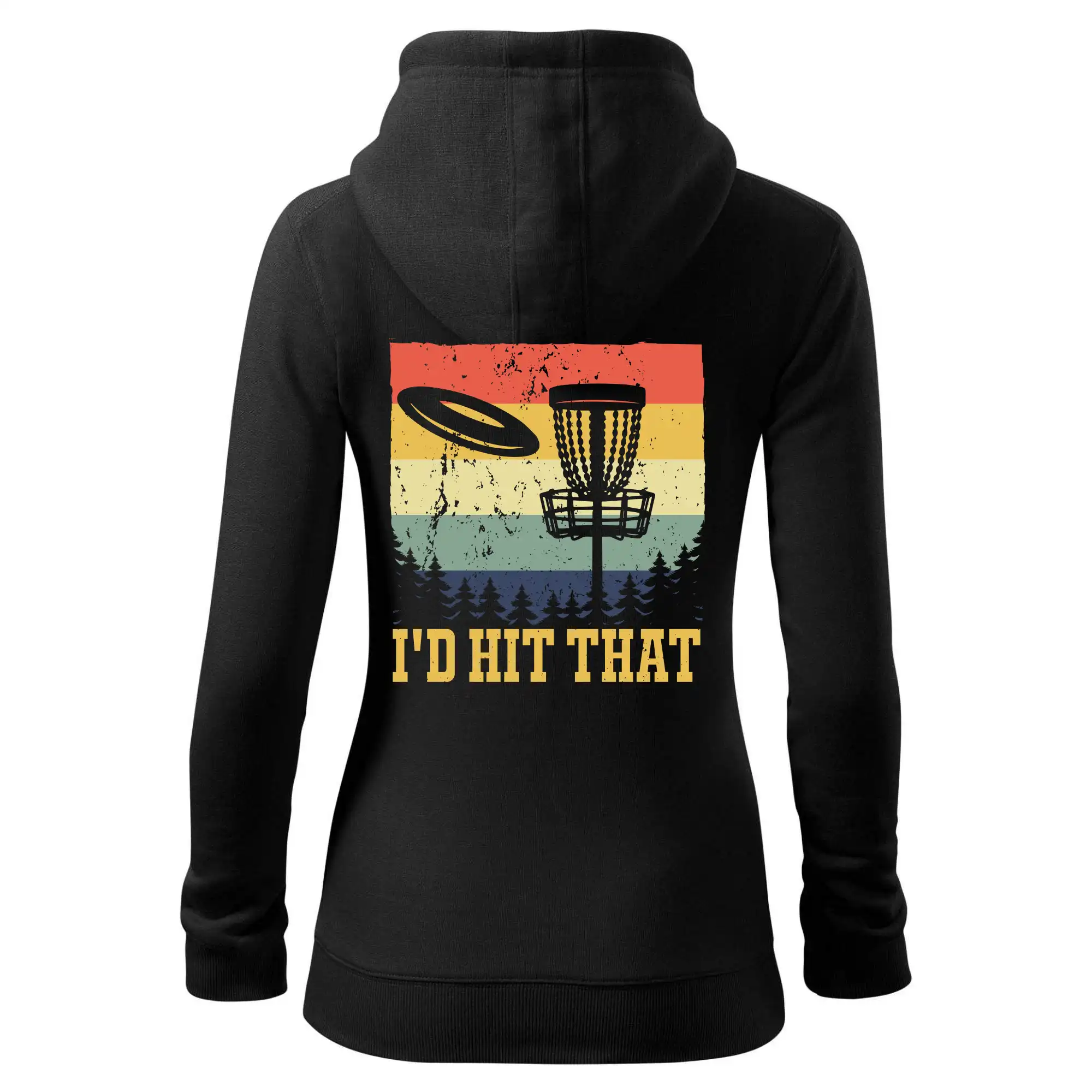 Disc golf player retro vintage