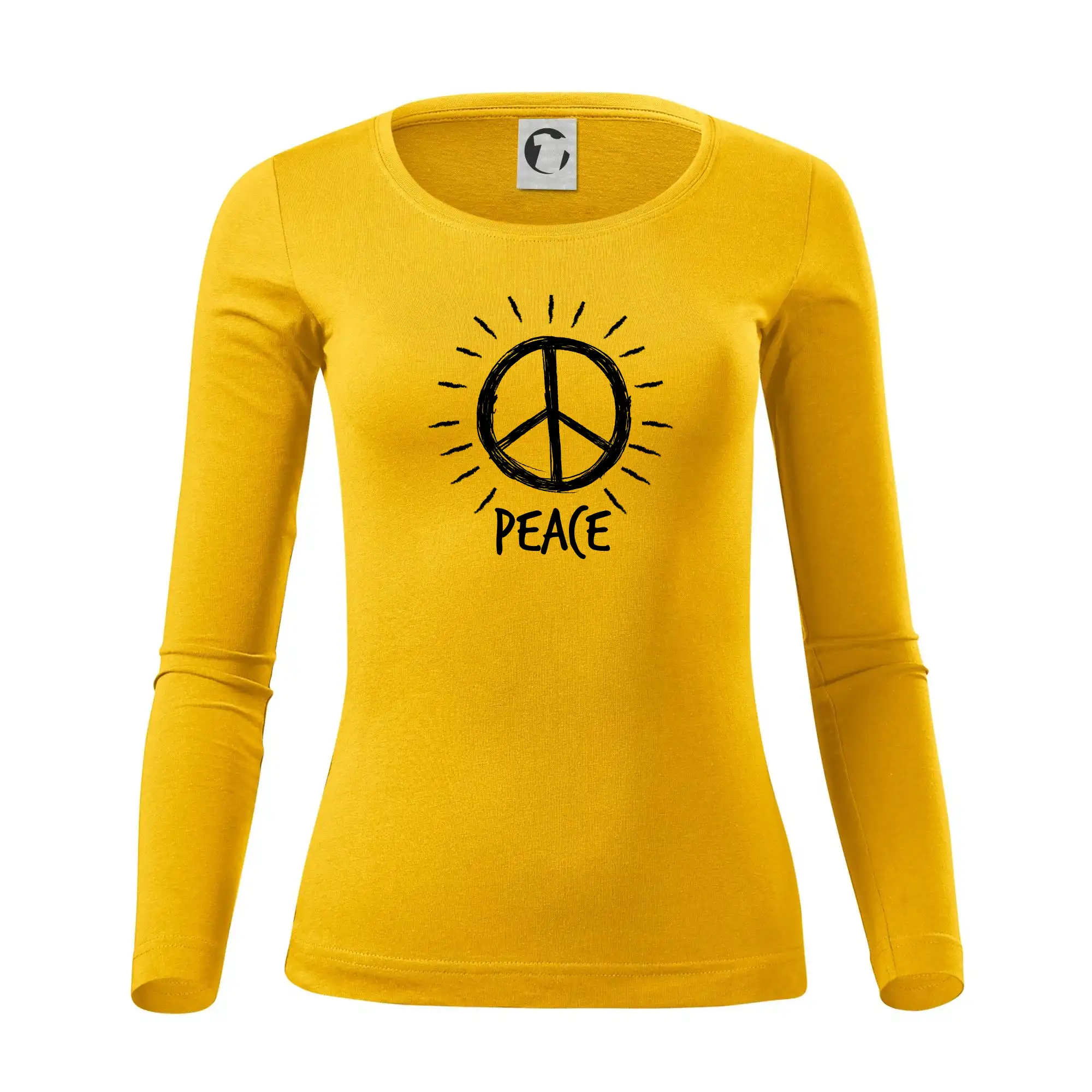 Peace symbol černobílý