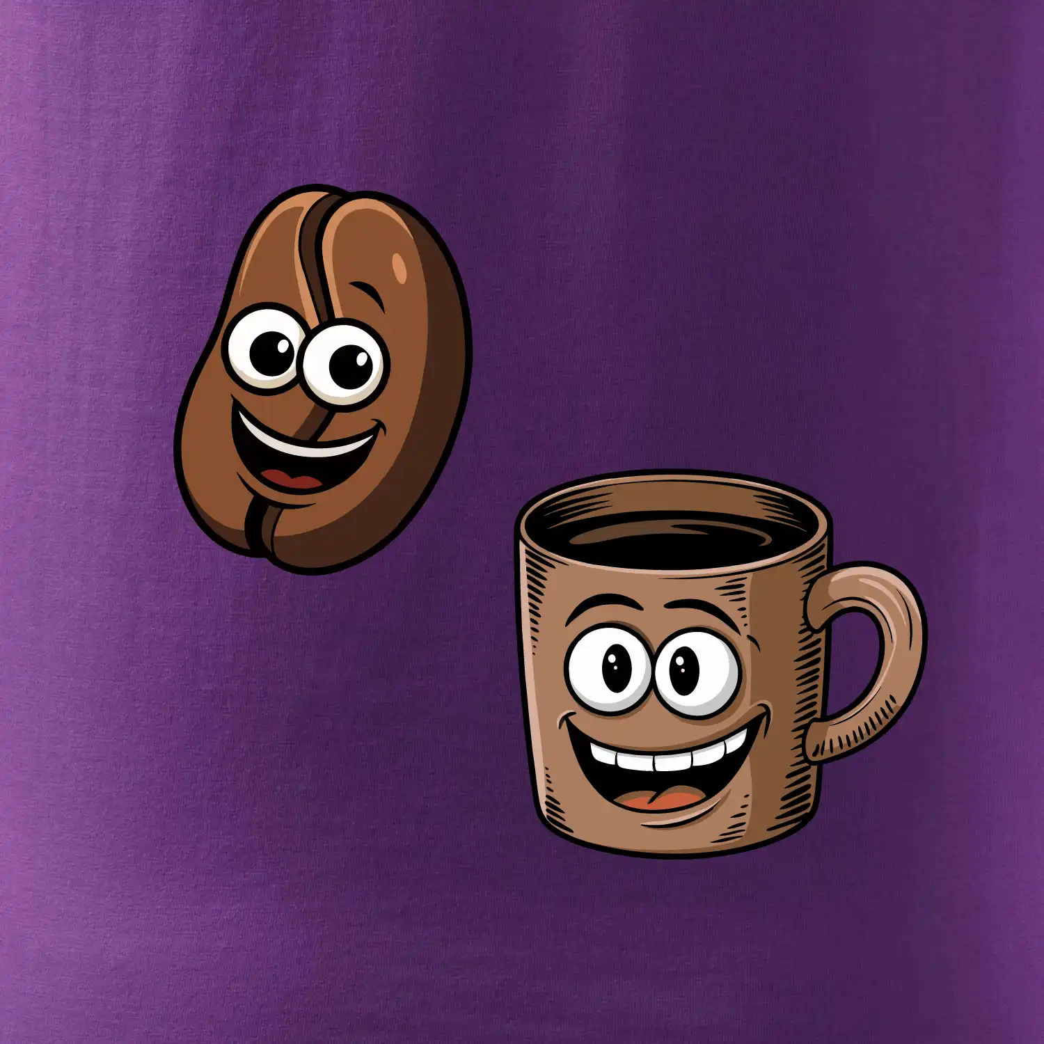 Parové triko - Hrnek a káva