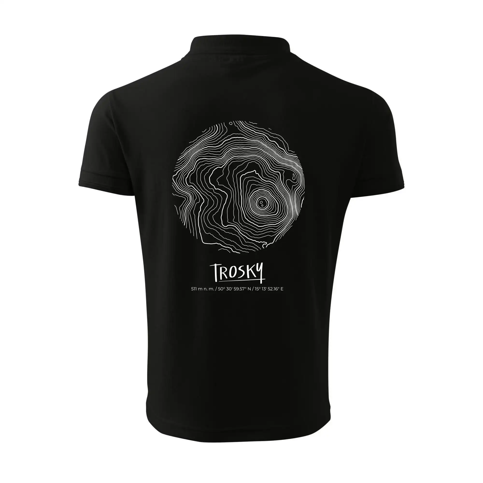 Trosky - vrstevnice v kruhu