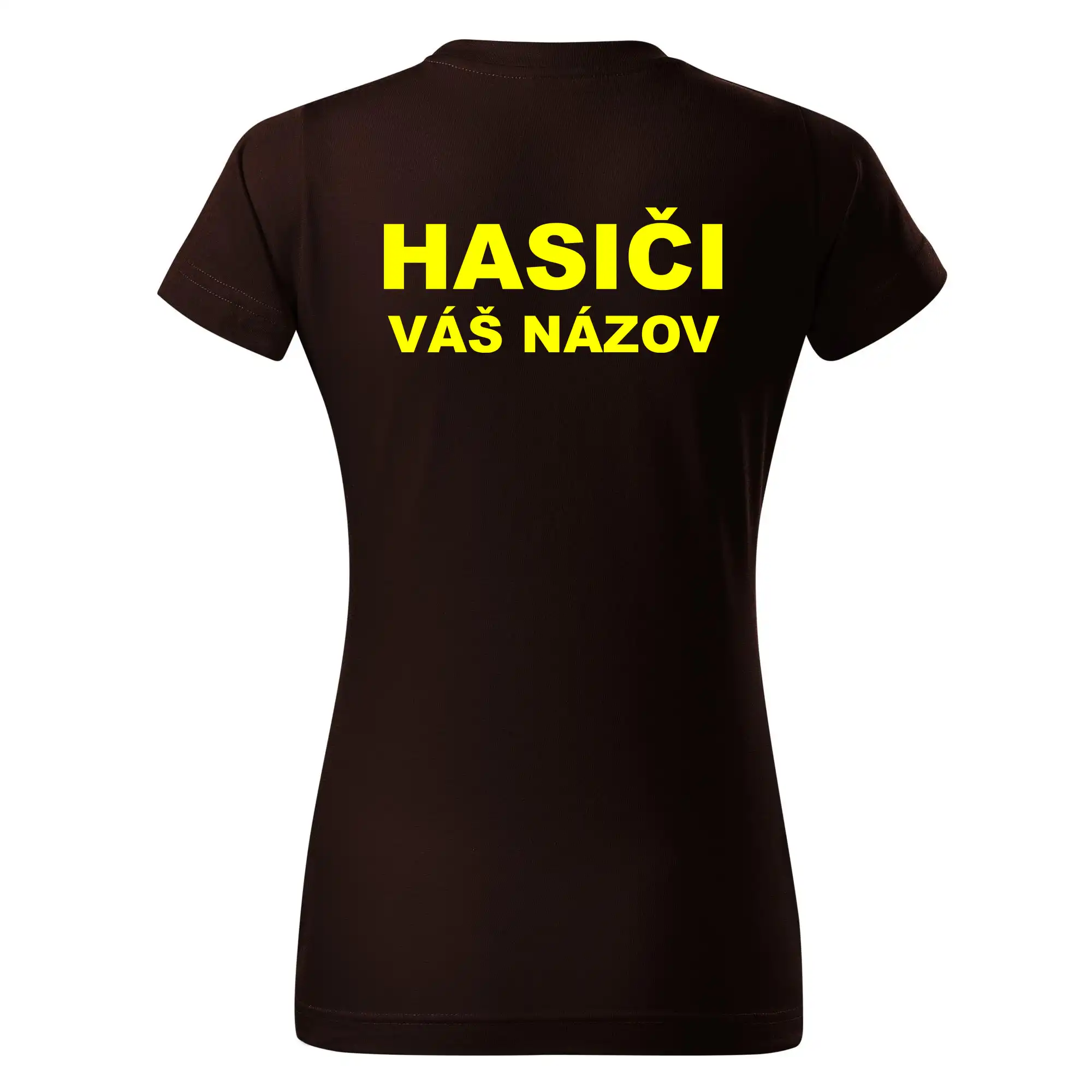 Hasiči - žltý nápis - váš názov zboru
