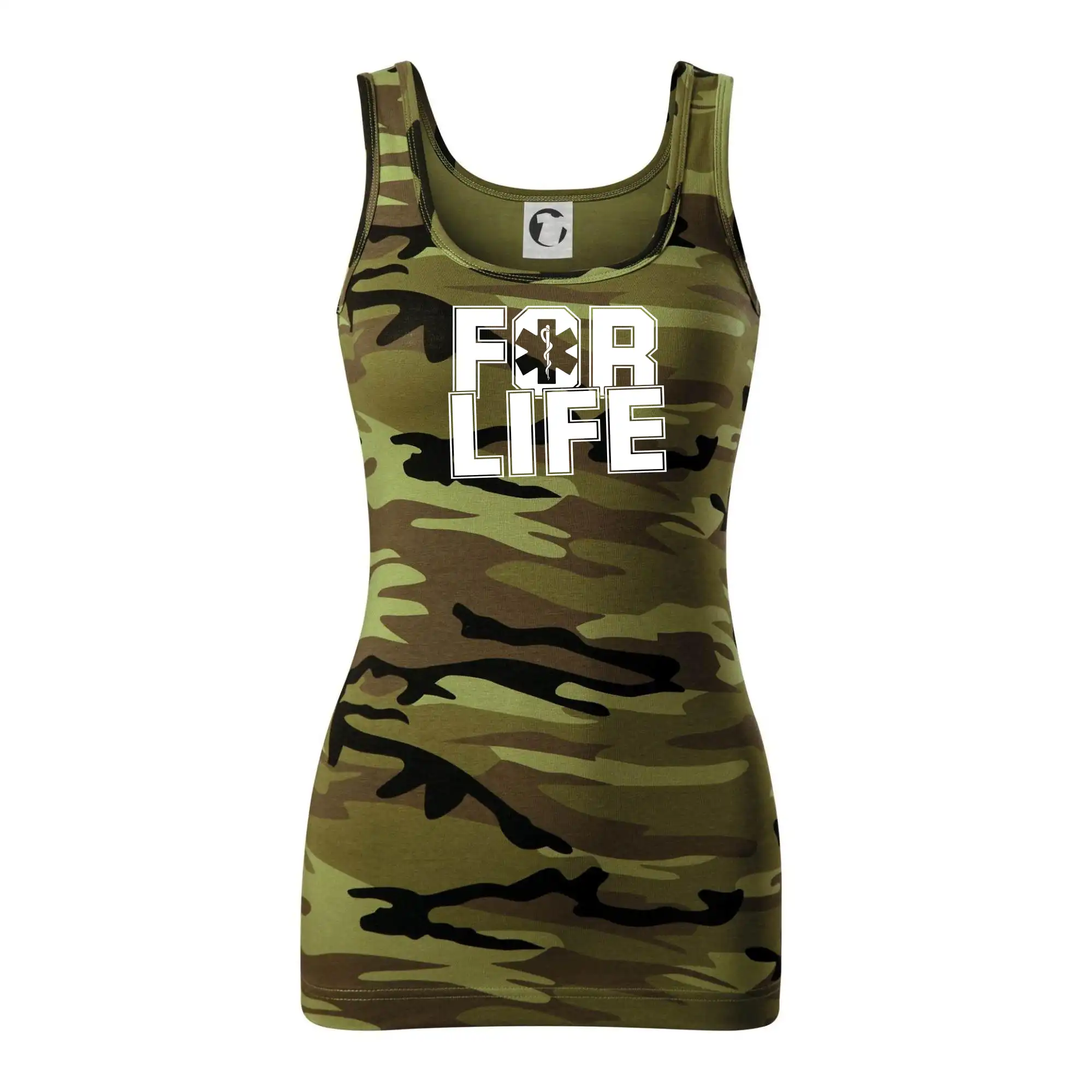 Tričká a mikiny pre záchranárov a lekárov - Kvalitné oblečenie pre zdravotníkov - For Life - Maskáčové tielko