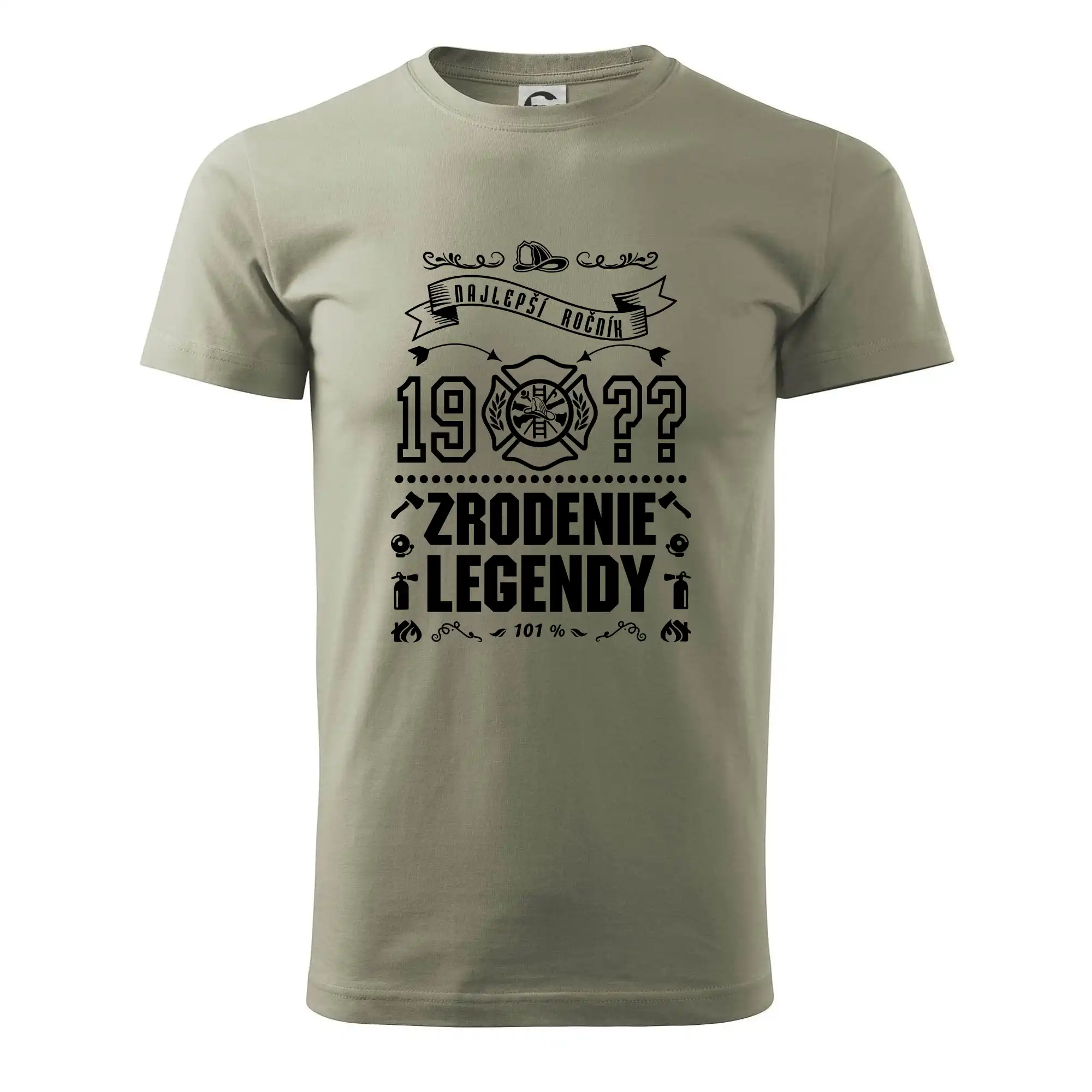 Trička Zrodenie legendy - Zrodenie legendy - pre hasičov - Klasické pánske tričko vyššej gramáže