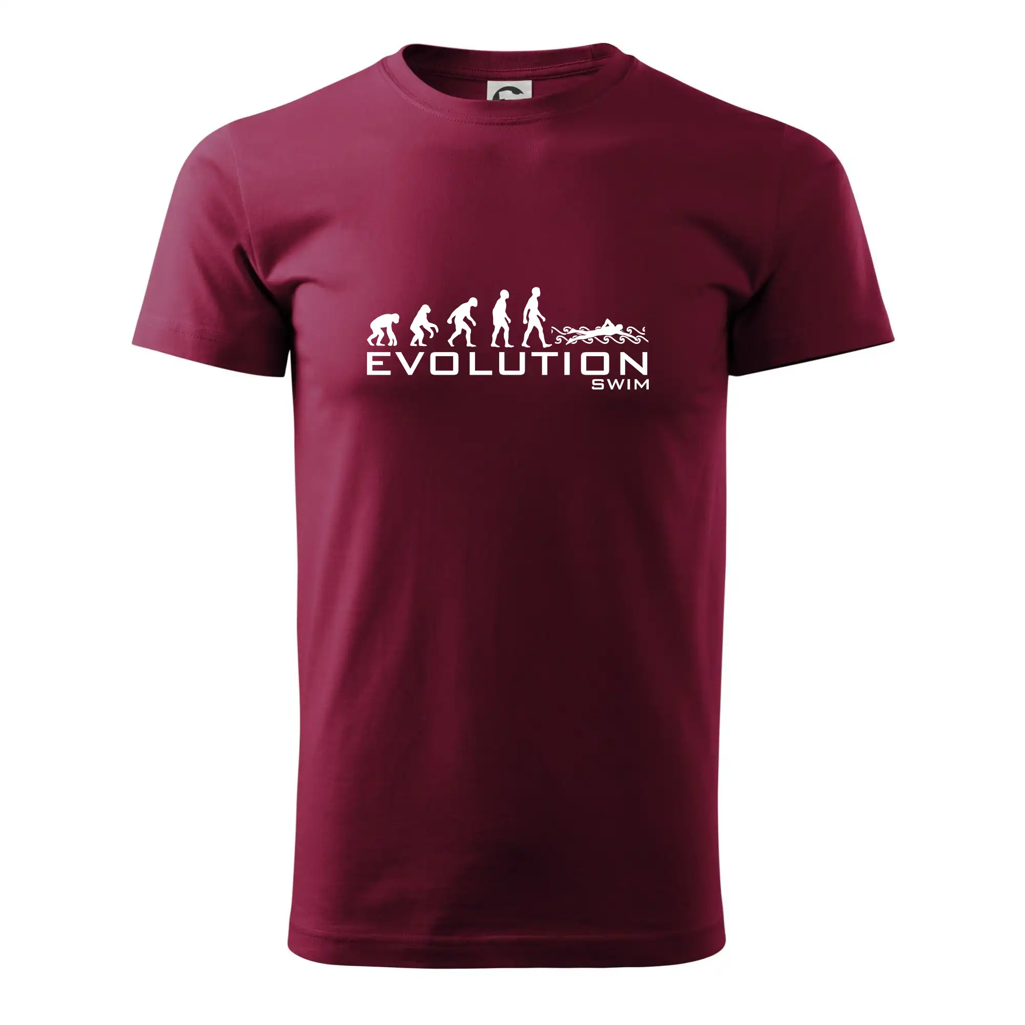 Tričká s potlačou evolúcia - Evolúcia Swim - Pánske tričko nižšej gramáže