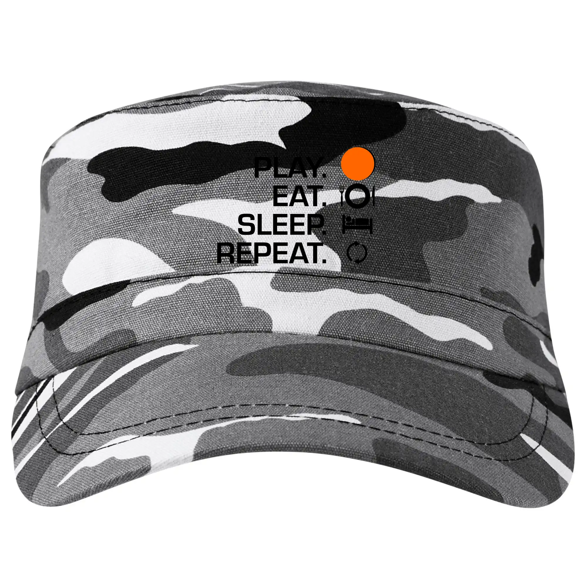 Ostatné športy - Hokejbal - Play eat sleep repeat - Šiltovka CAMO