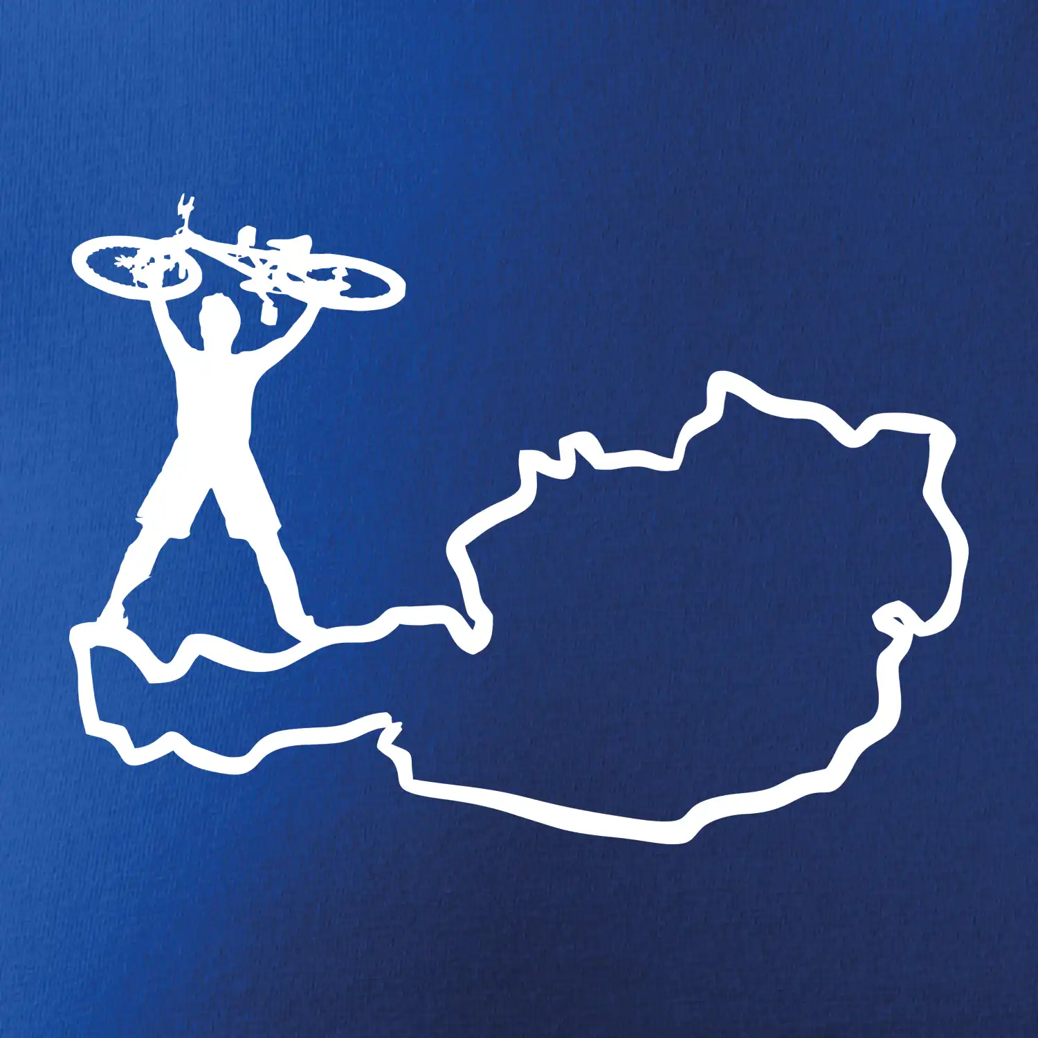 Cyklista - Mapa Rakouska