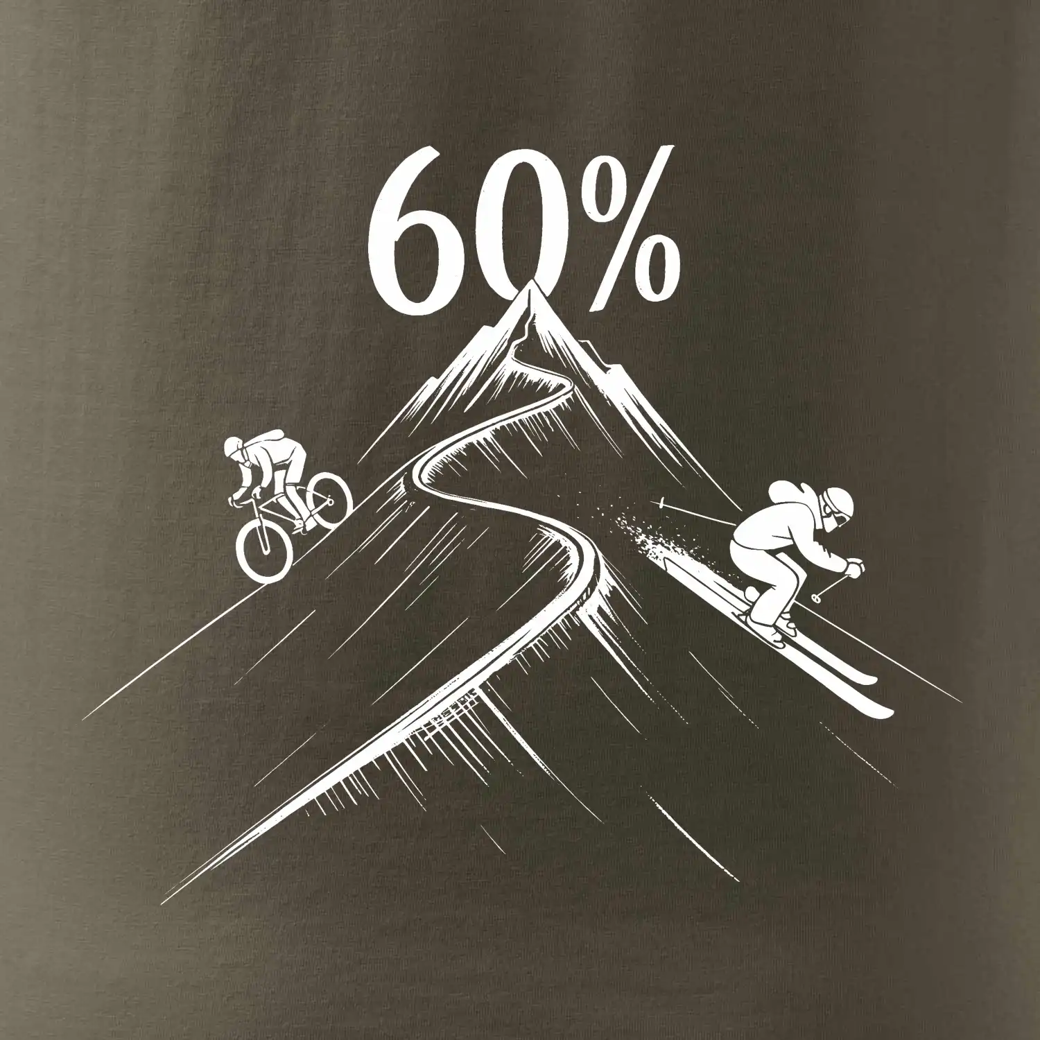 Narozeniny cyklista a lyžař 60