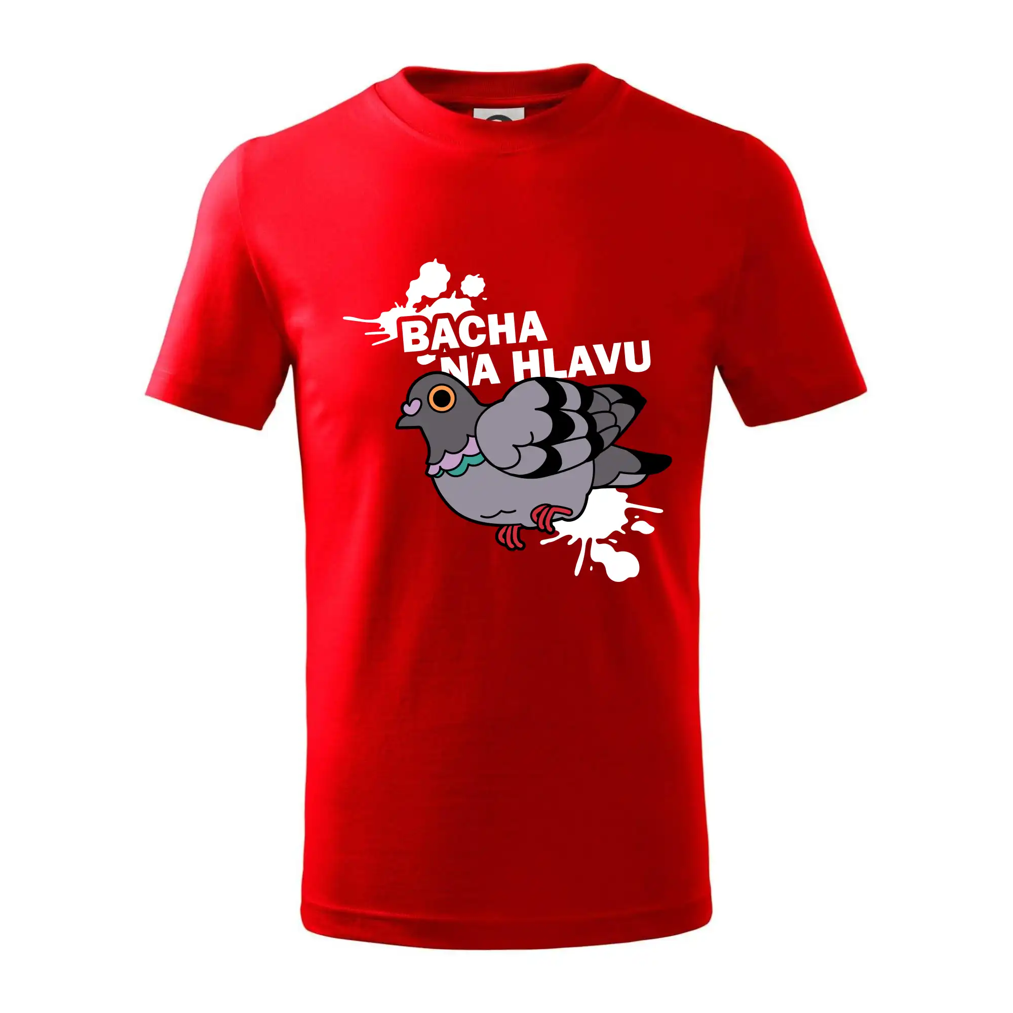 Grafické tričká - Bacha na hlavu - Tričko detské bavlnené