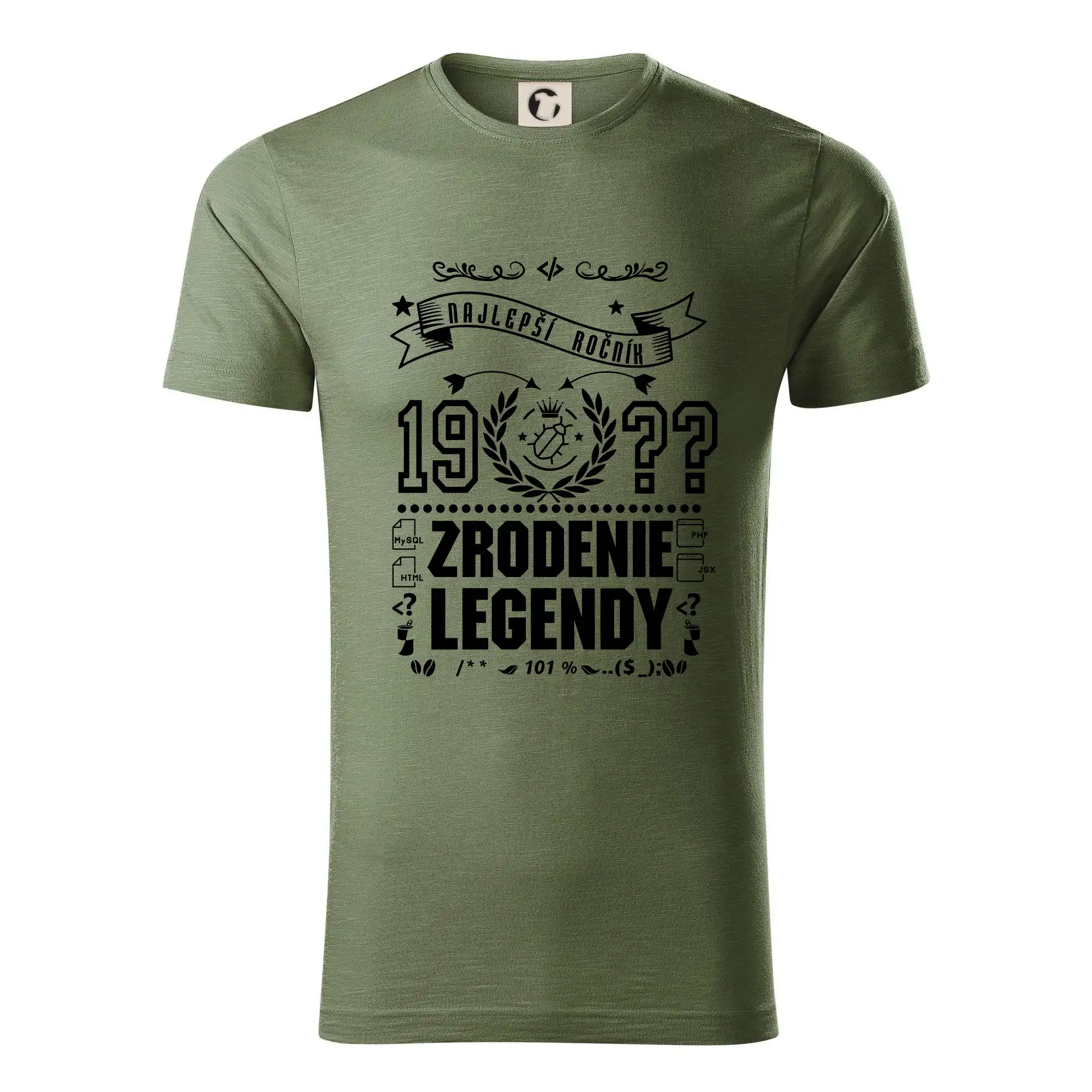 Trička Zrodenie legendy - Zrodenie legendy pre programátora - Tričko z organickej bavlny