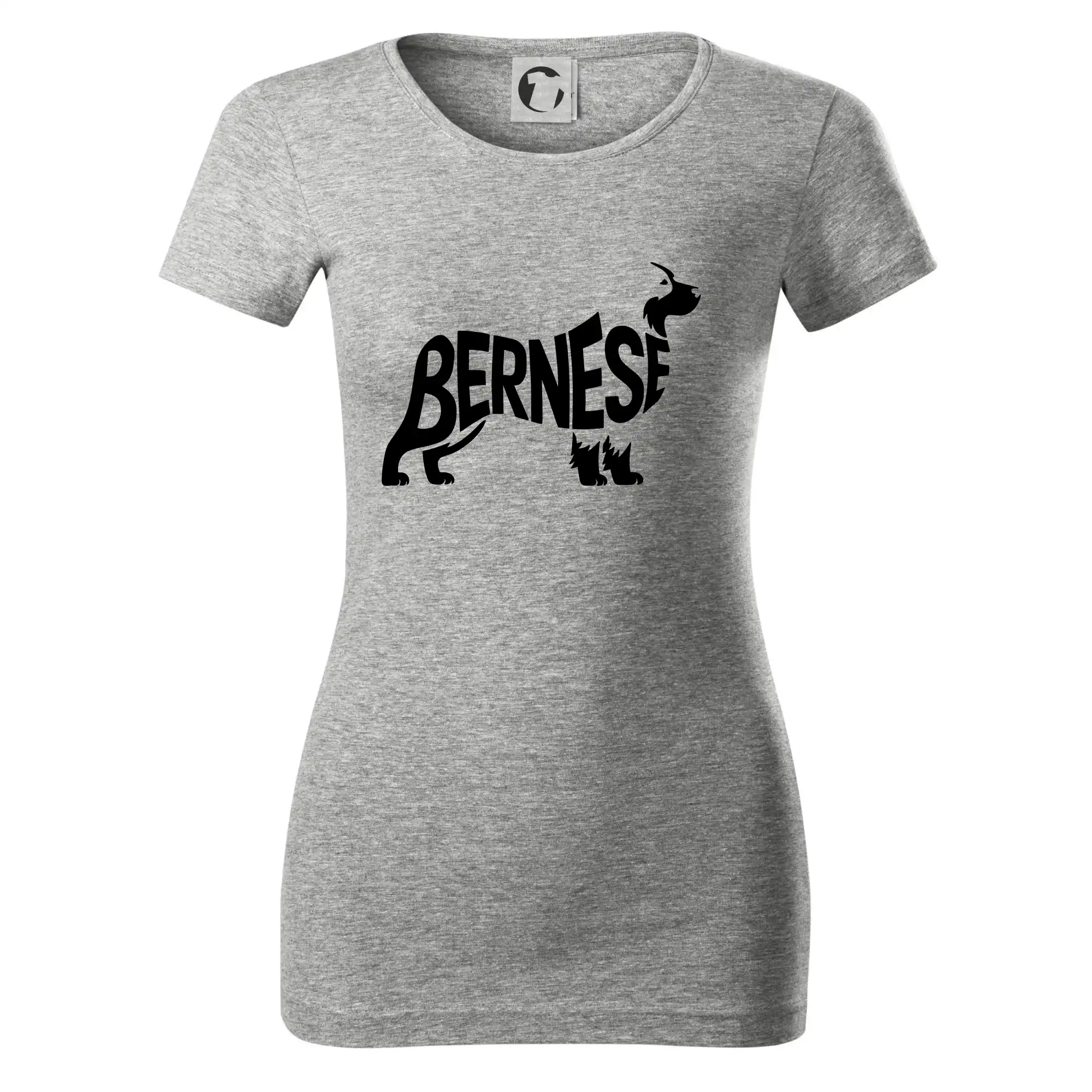 Bernese Mountain Dog nápis v těle