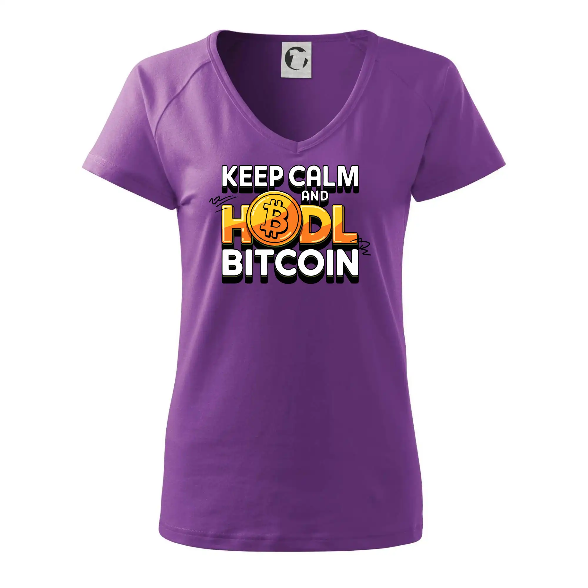 3D nápis Keep Calm and HODL Bitcoin
