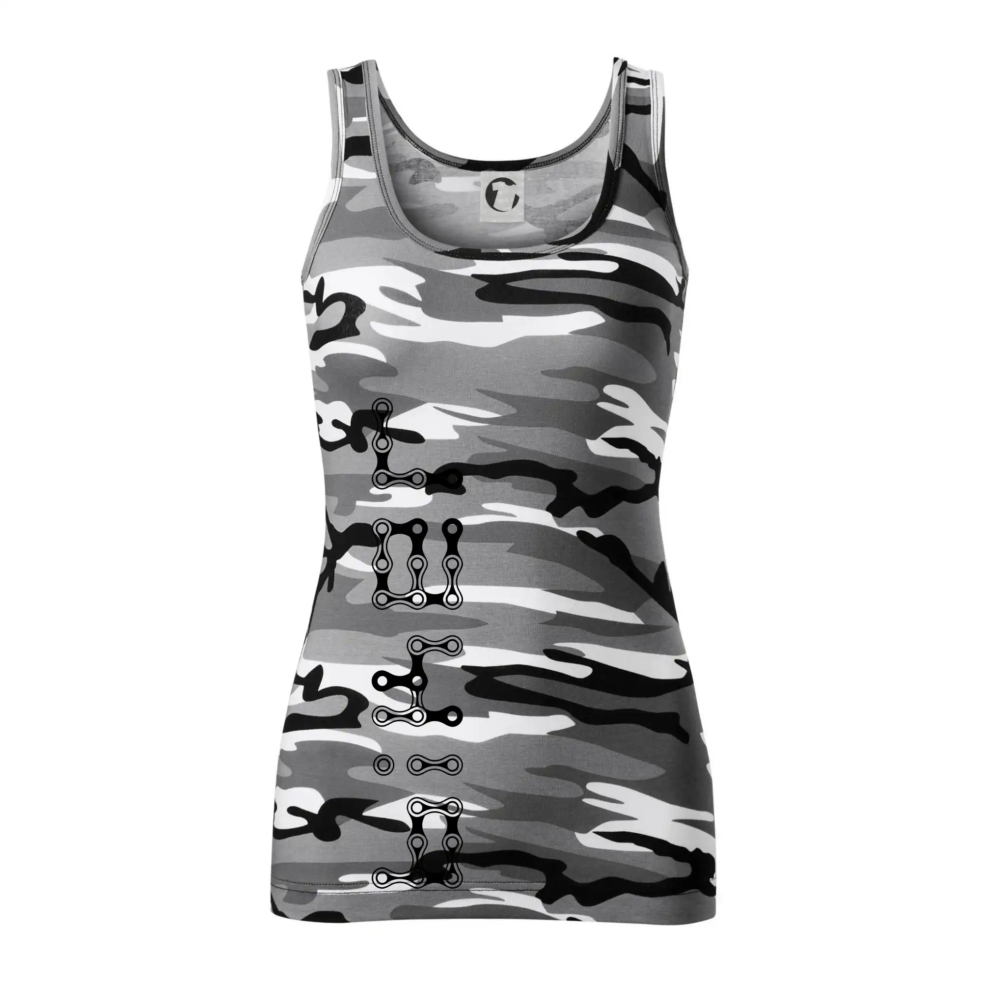 Biker nápis na výšku řetěz