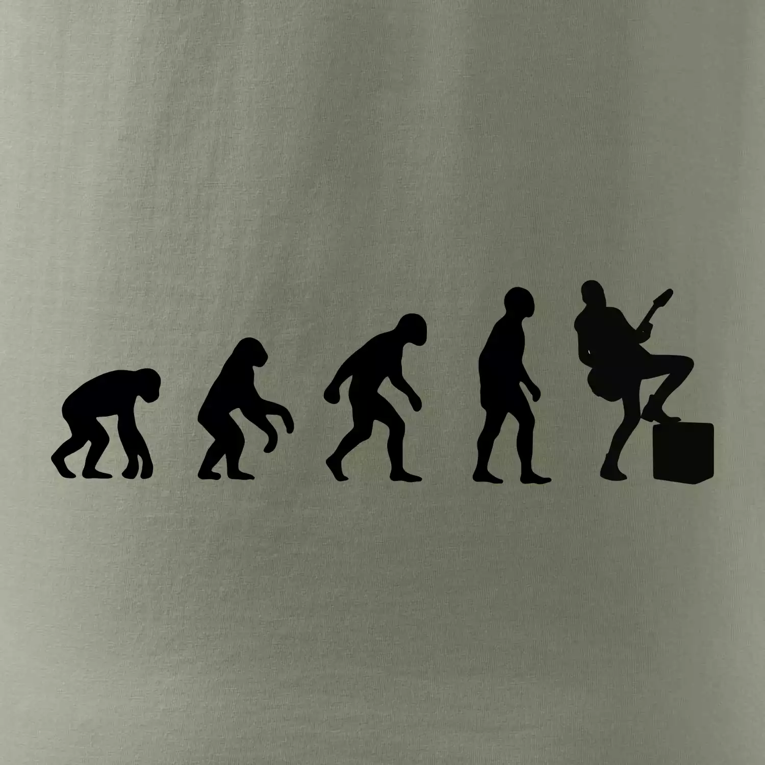 Evoluce kytarista - noha na kombu