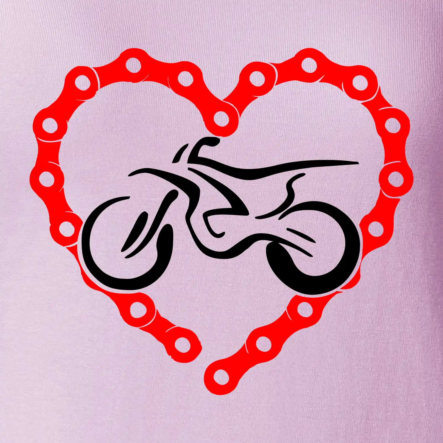 Moto srdce řetěz - enduro