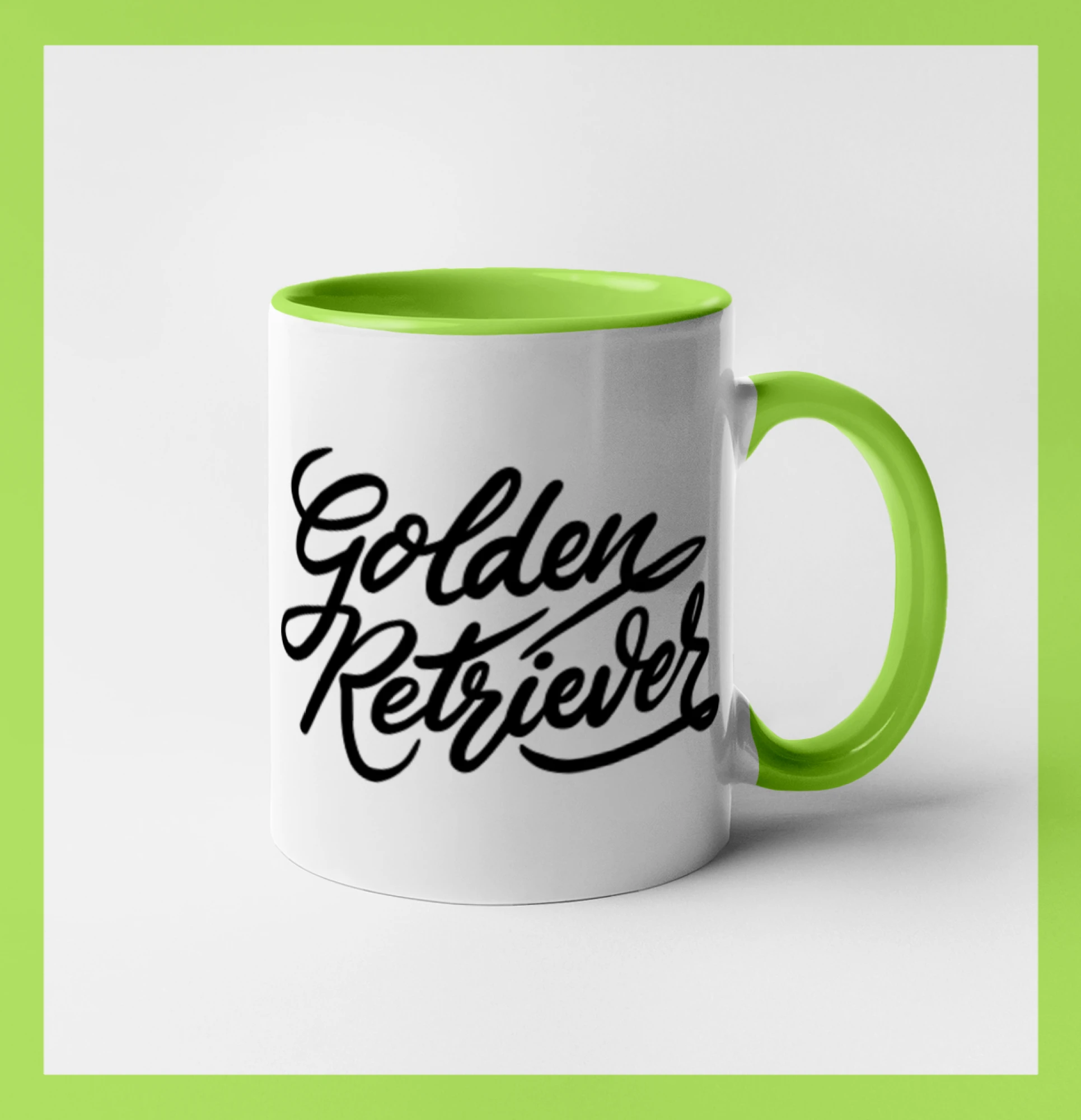 Labrador - Golden retriever - nápis okrasný - Hrnček 