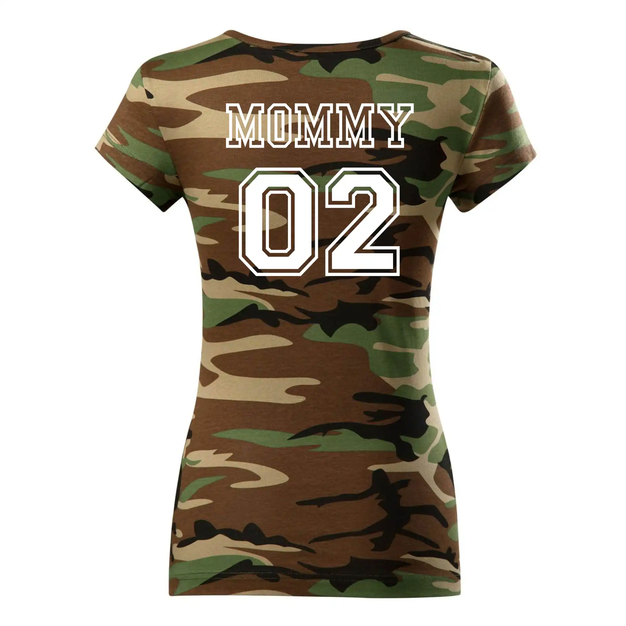Tričká a mikiny pre mamičky - Family Team - MOMMY - Dámske maskáčové tričko