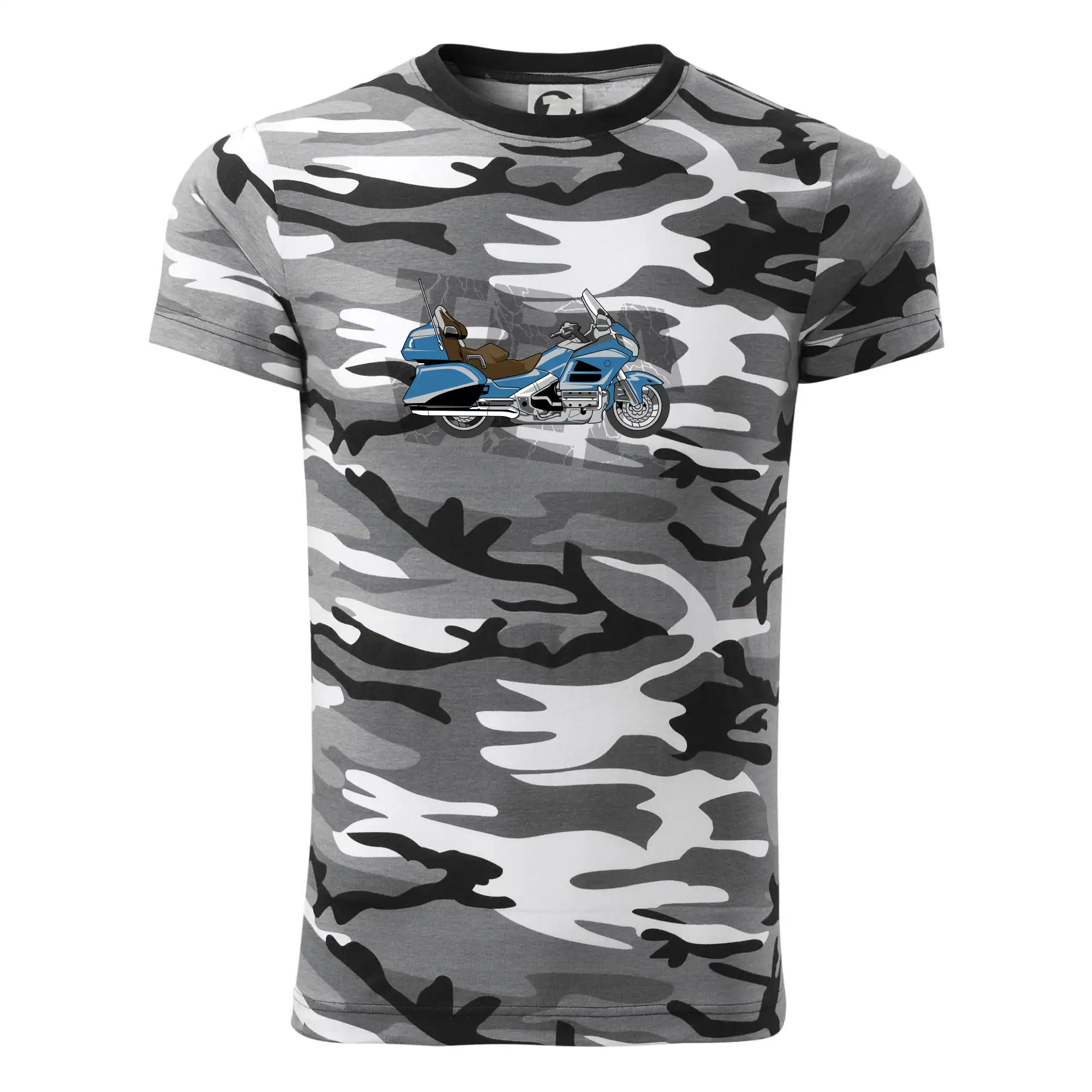 Cestovní motorka Amerika modrá