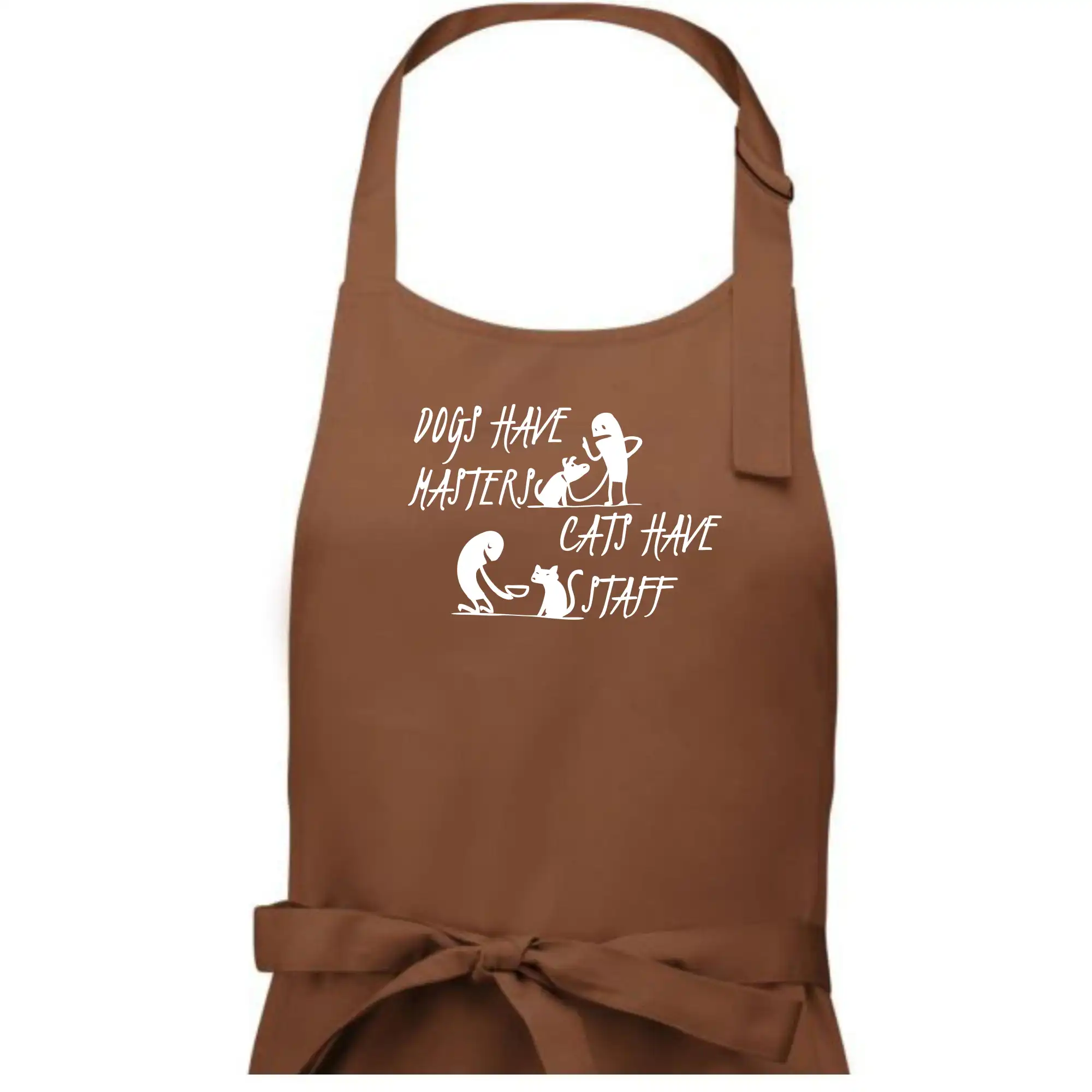 Dogs have masters, cats have staff