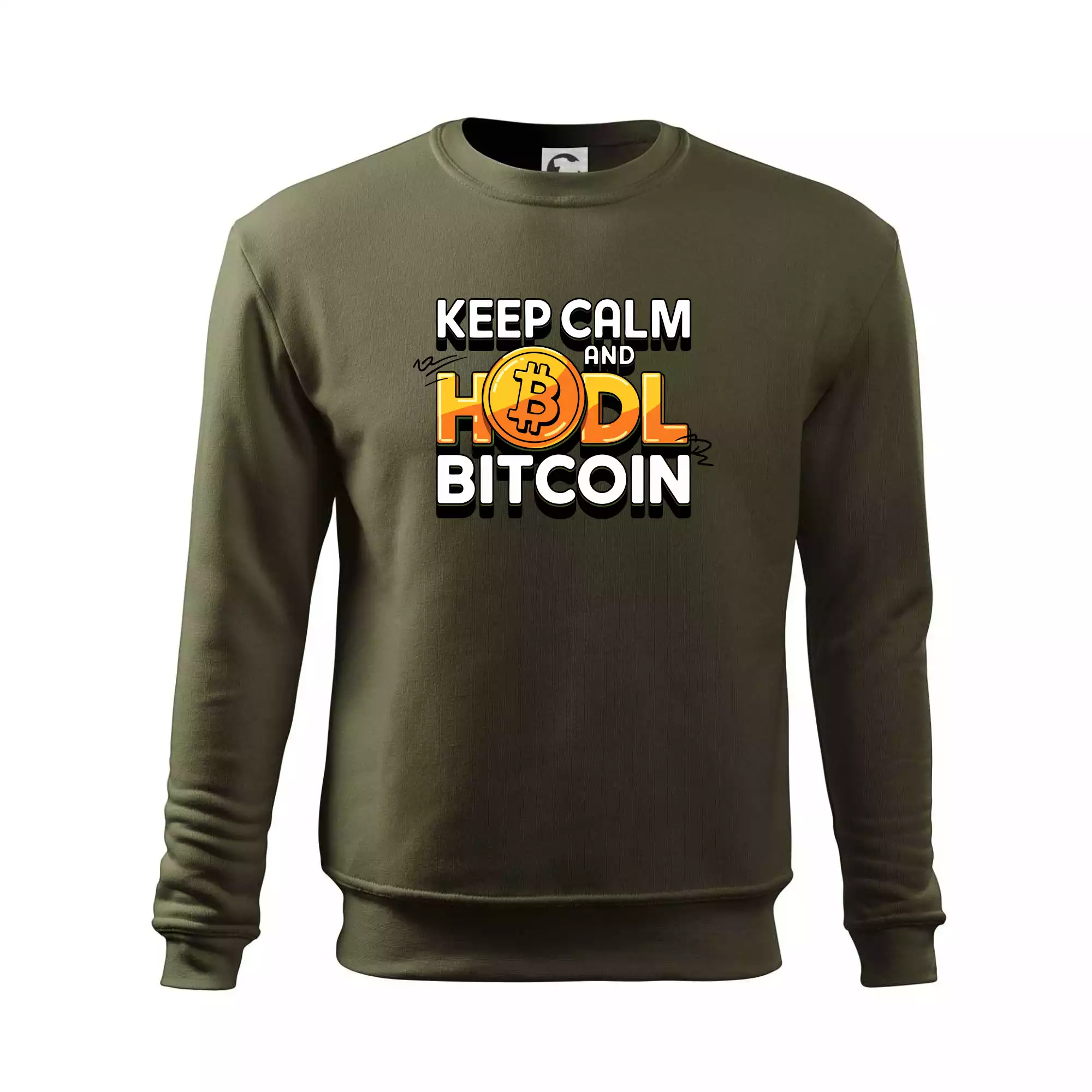 3D nápis Keep Calm and HODL Bitcoin