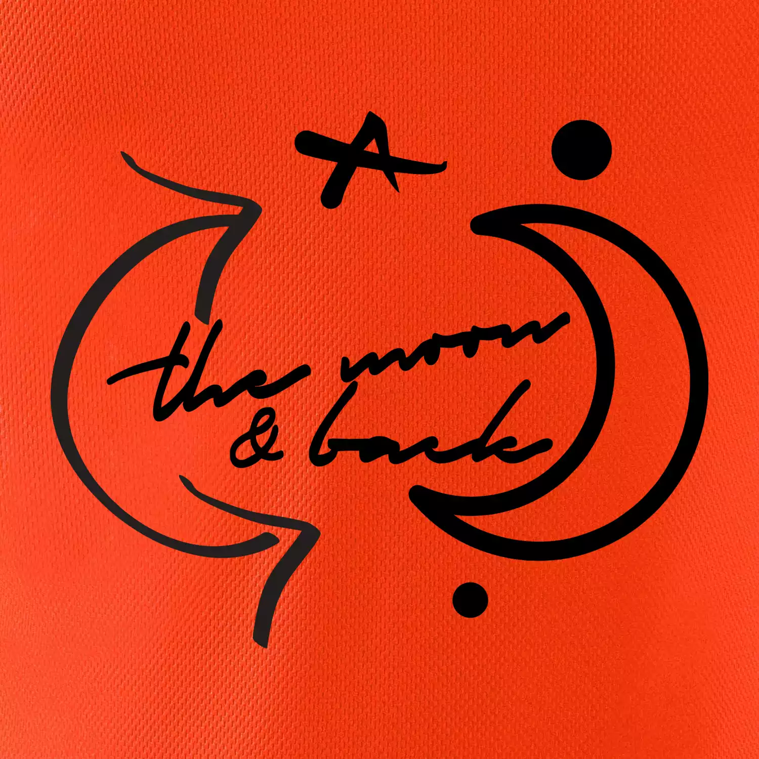 The moon and back