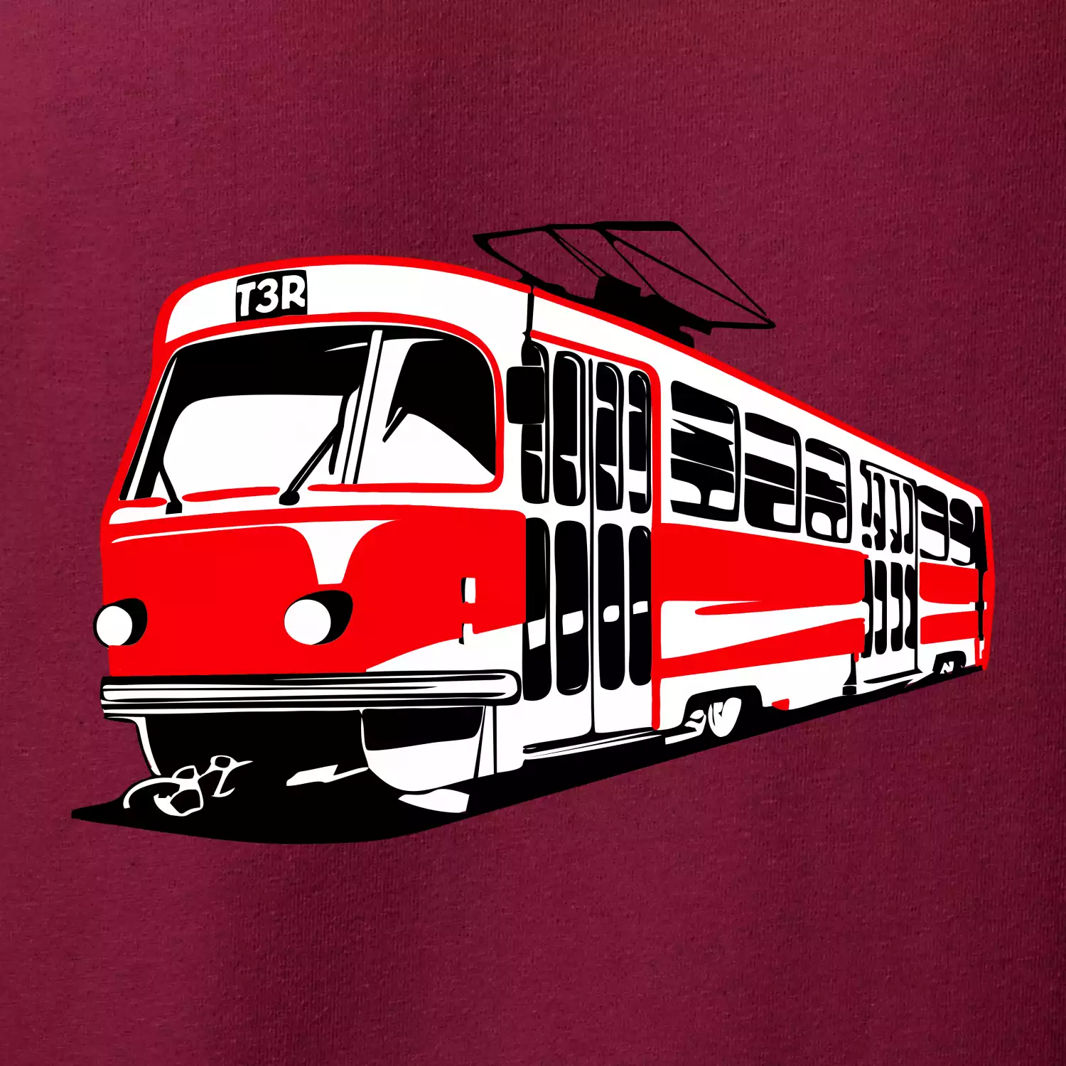 Tramvaj T3R barevná