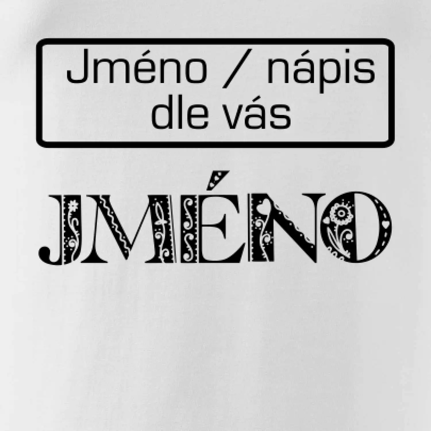 Folklor - jméno - nápis