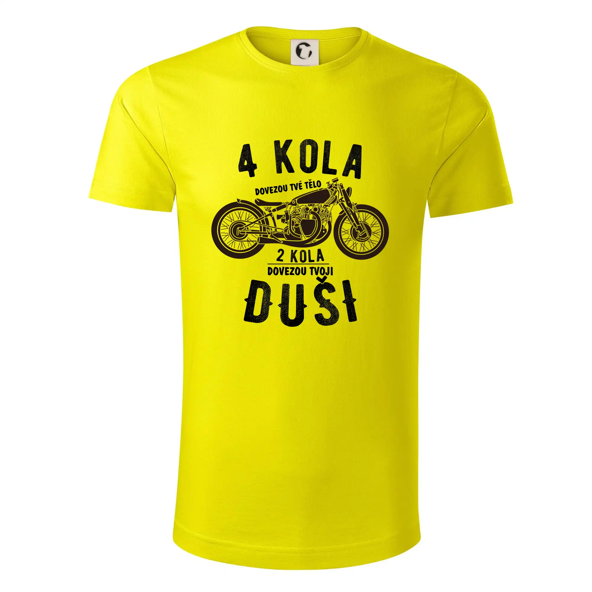 Tričká pre motorkárov¨ - 4 kolesá vs 2 kolesá - Tričko z organickej bavlny