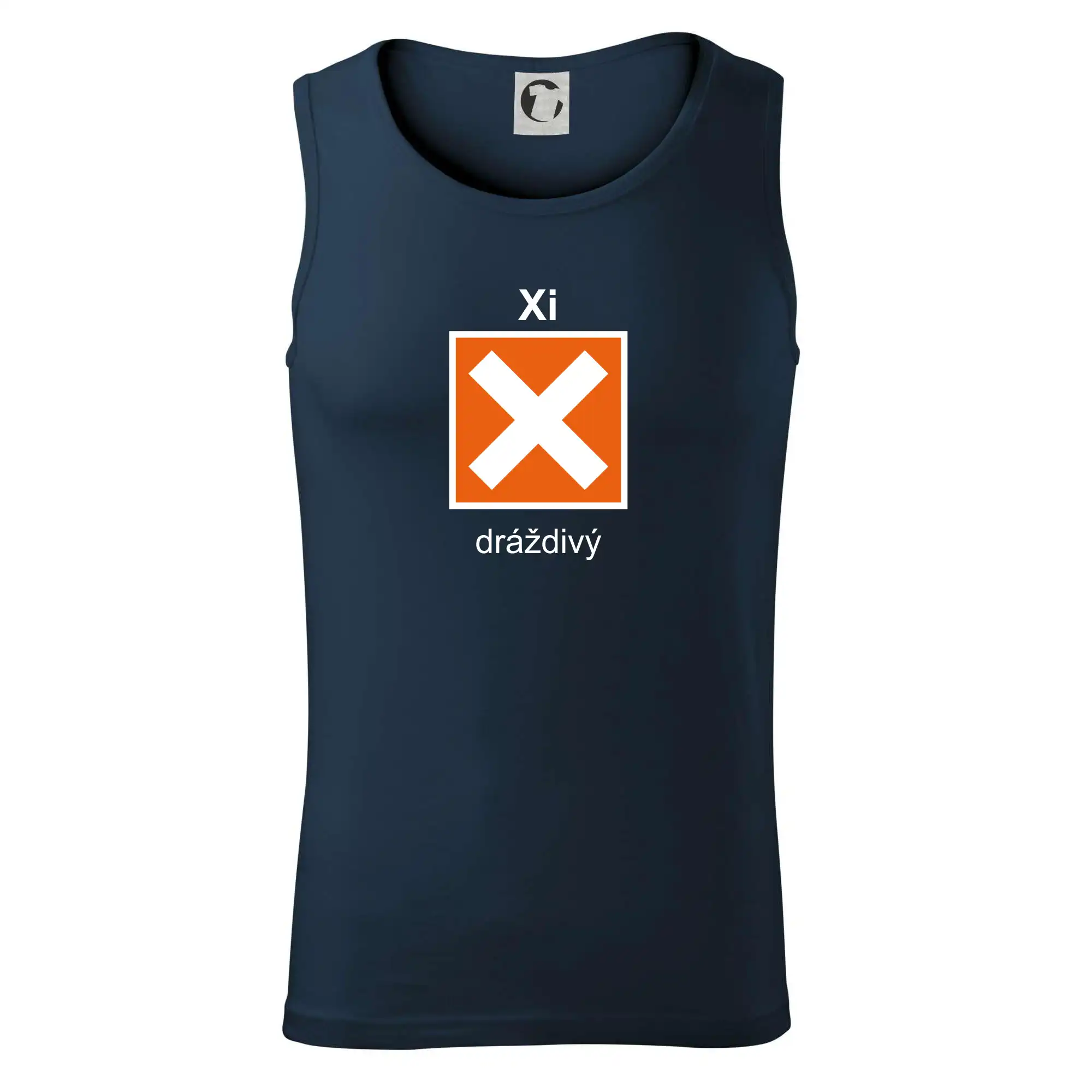 Xi Dráždivý - Výstražná tabulka na tričku