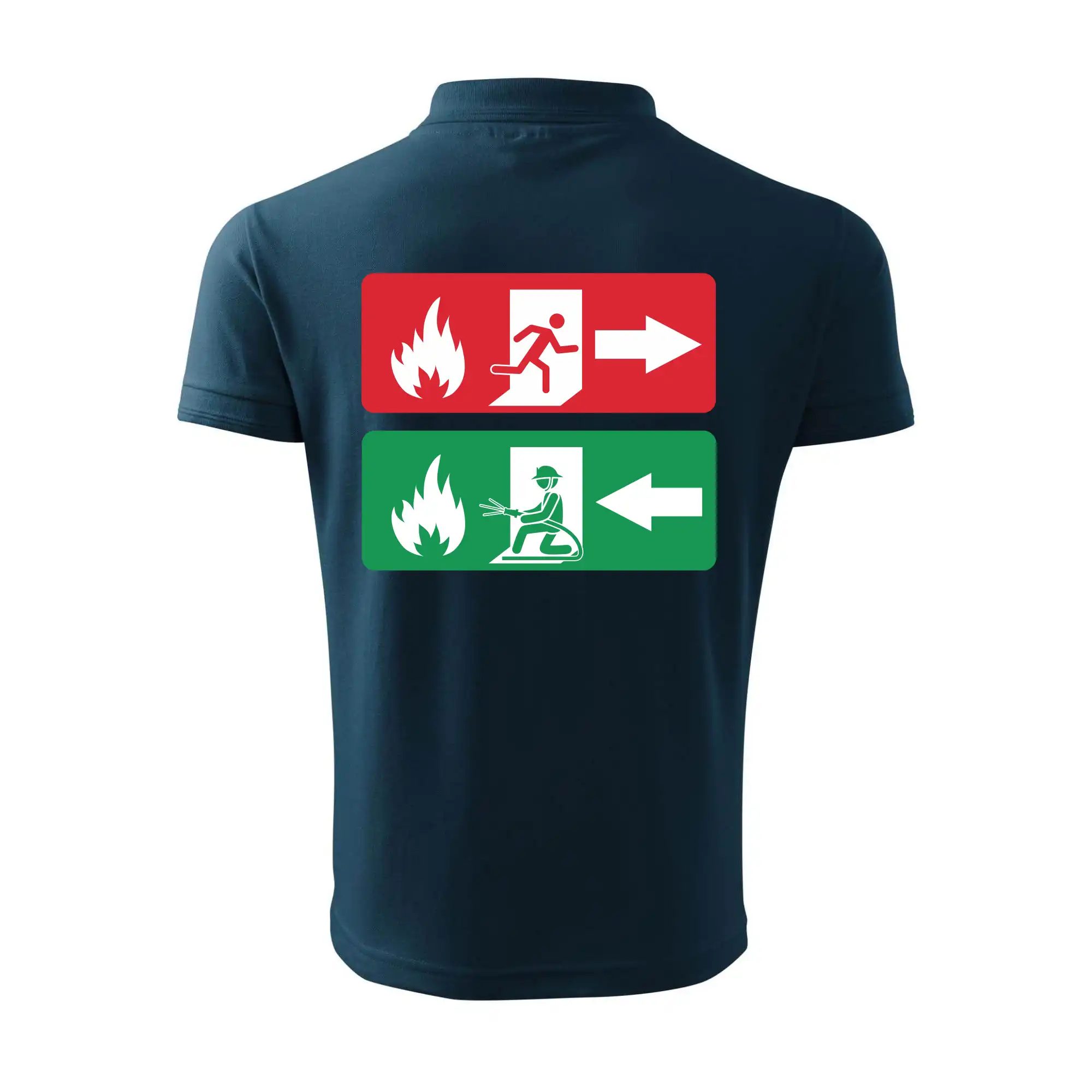 Lidé utíkají, hasiči přibíhají