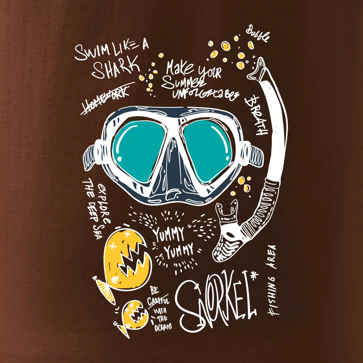 Potapěčské brýle text