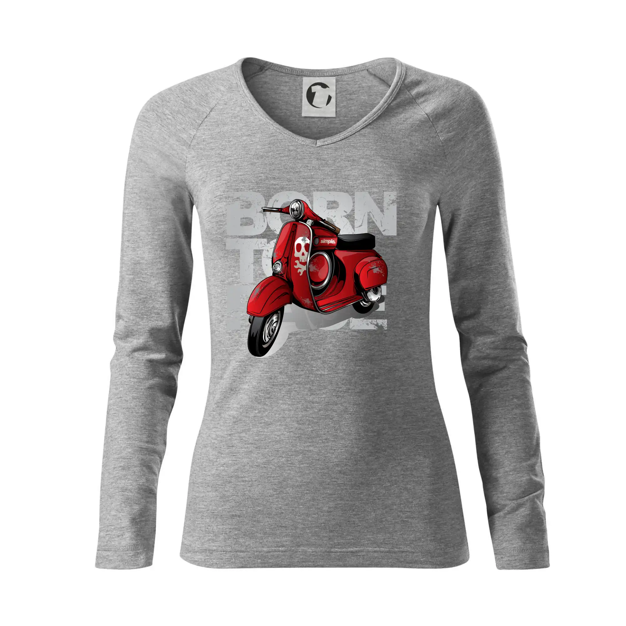 Scooter born to ride red