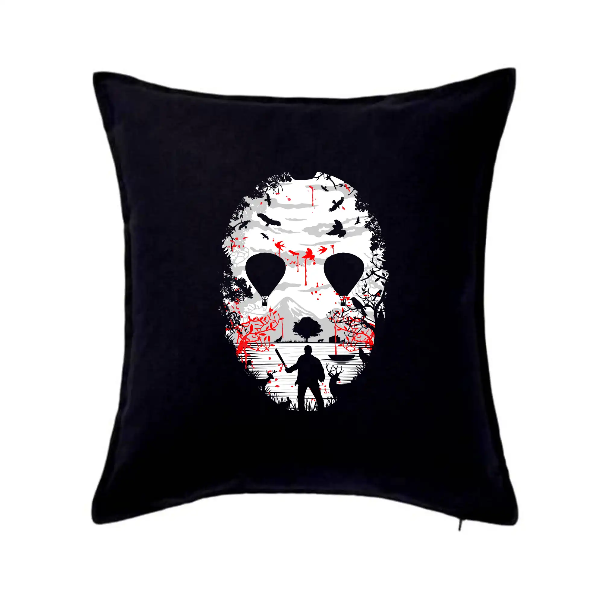 Filmové tričká - Crystal Lake skull - Vankúš 50x50