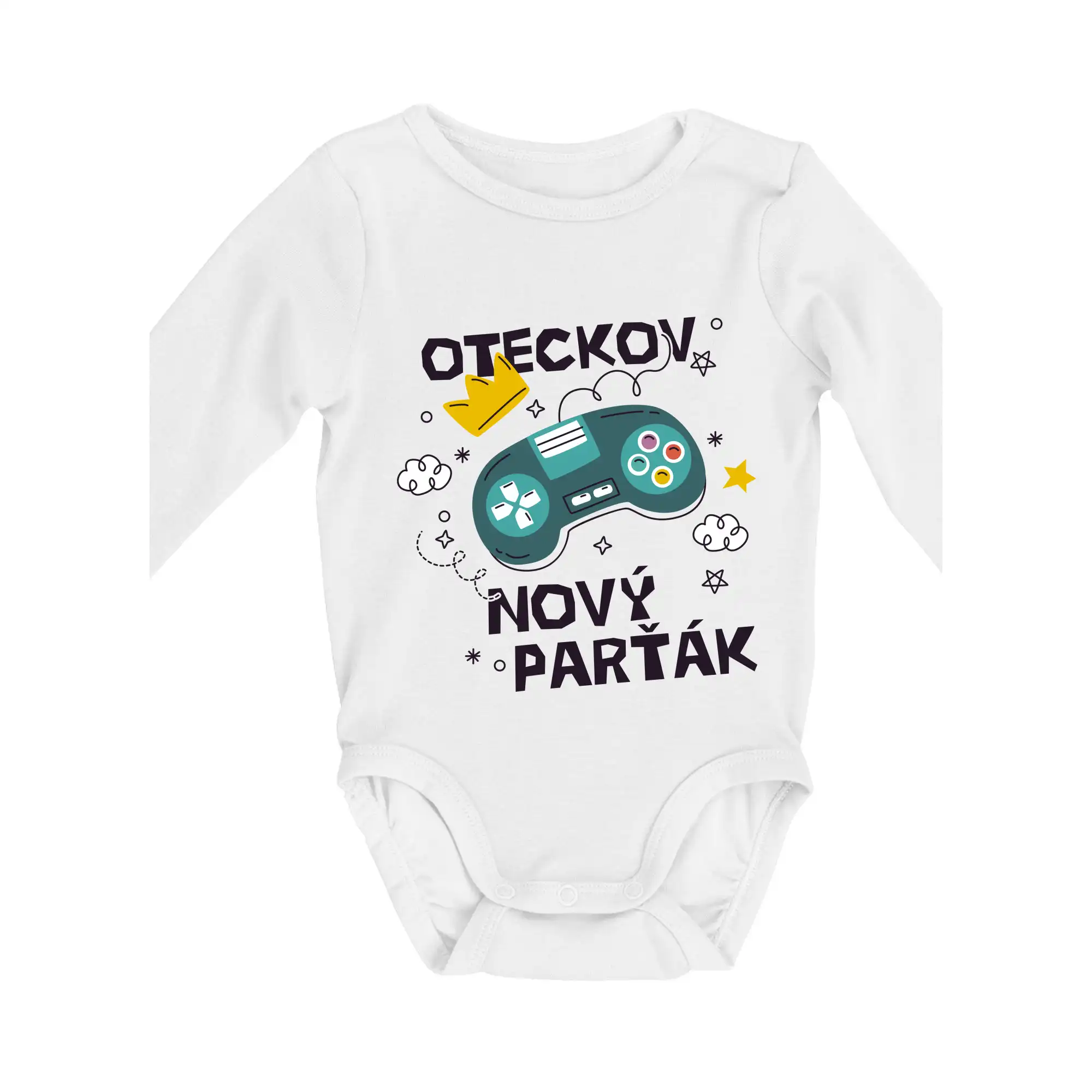 Oteckov nový parťák - ovládač - Body dojčenské s dlhým rukávom