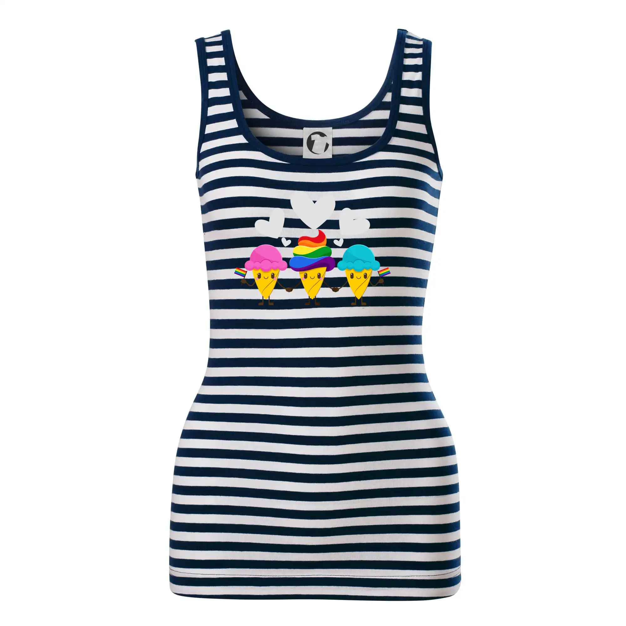 Tričká pre LGBT a Queer komunitu - LGBT zmrzliny - Sailor tielko na vodu