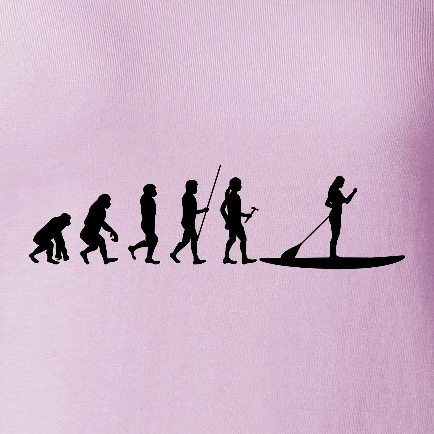 Evoluce paddleboard žena