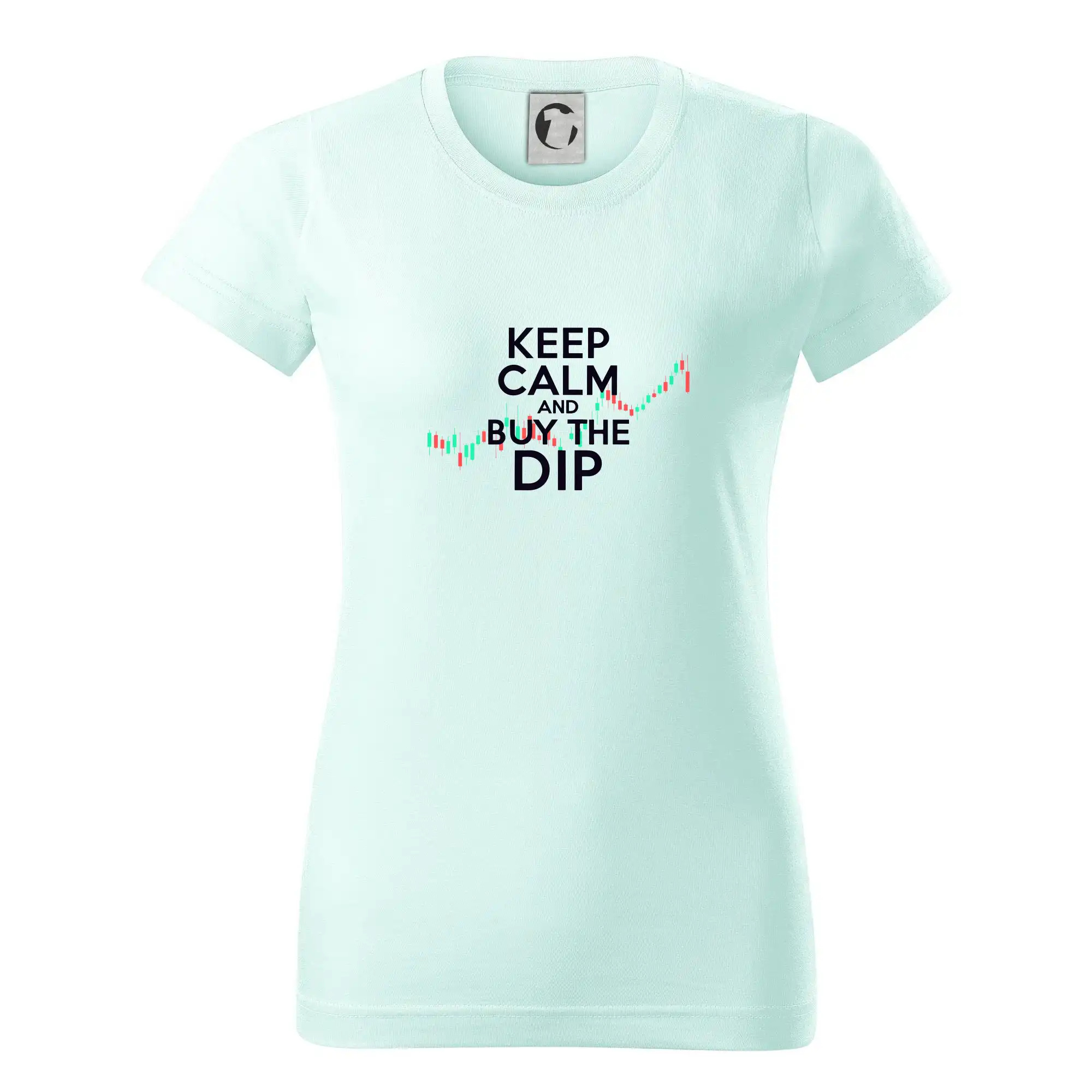 Zeleno červený graf Keep Calm and Buy the Dip