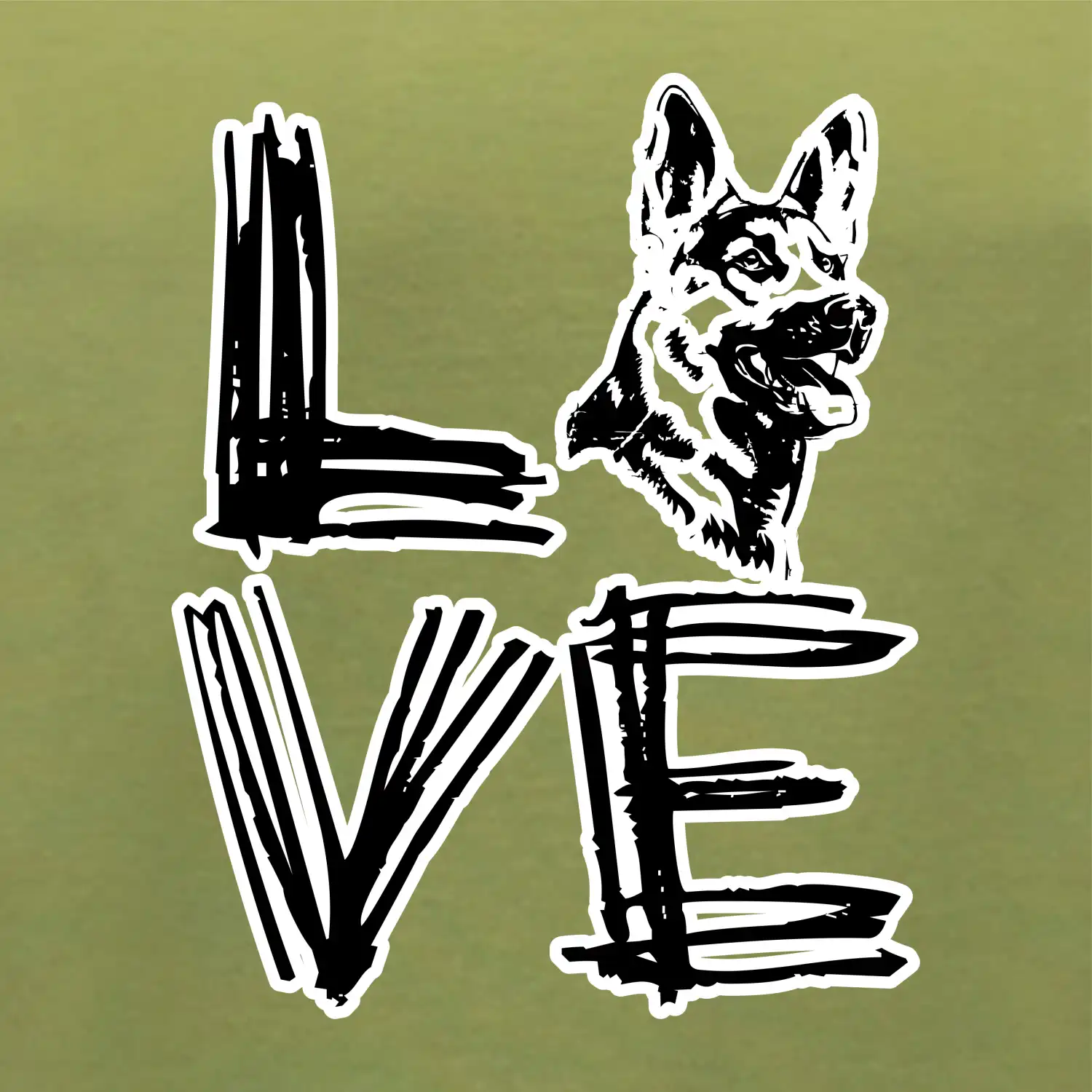 Německý ovčák love