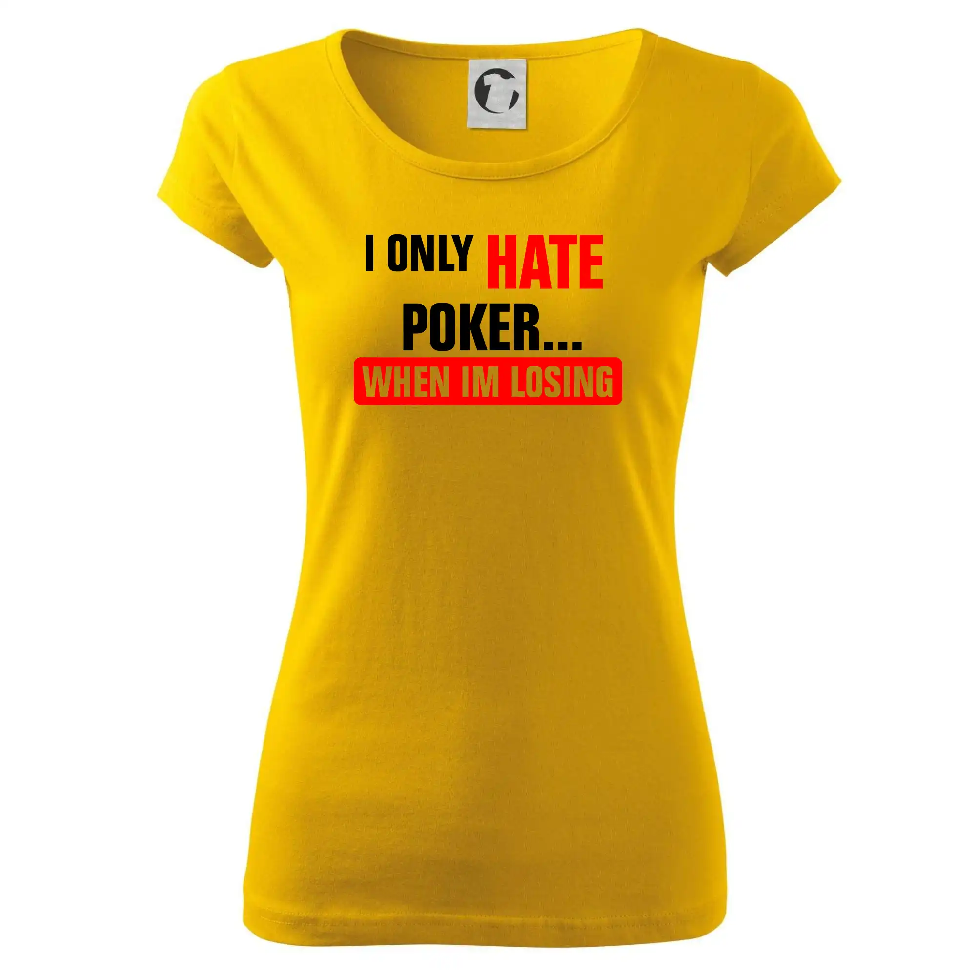 Poker tričká - Hate poker - Dámske tričko Pure