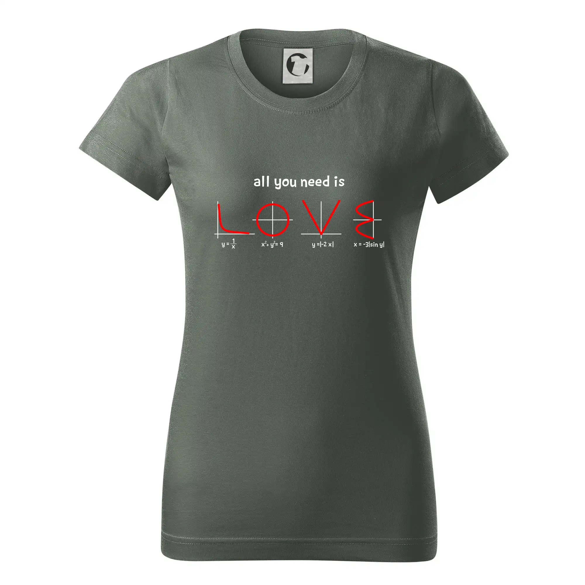 Grafické tričká - All you need is love - Dámske tričko basic - ľahko voľnejšie a dlhšie