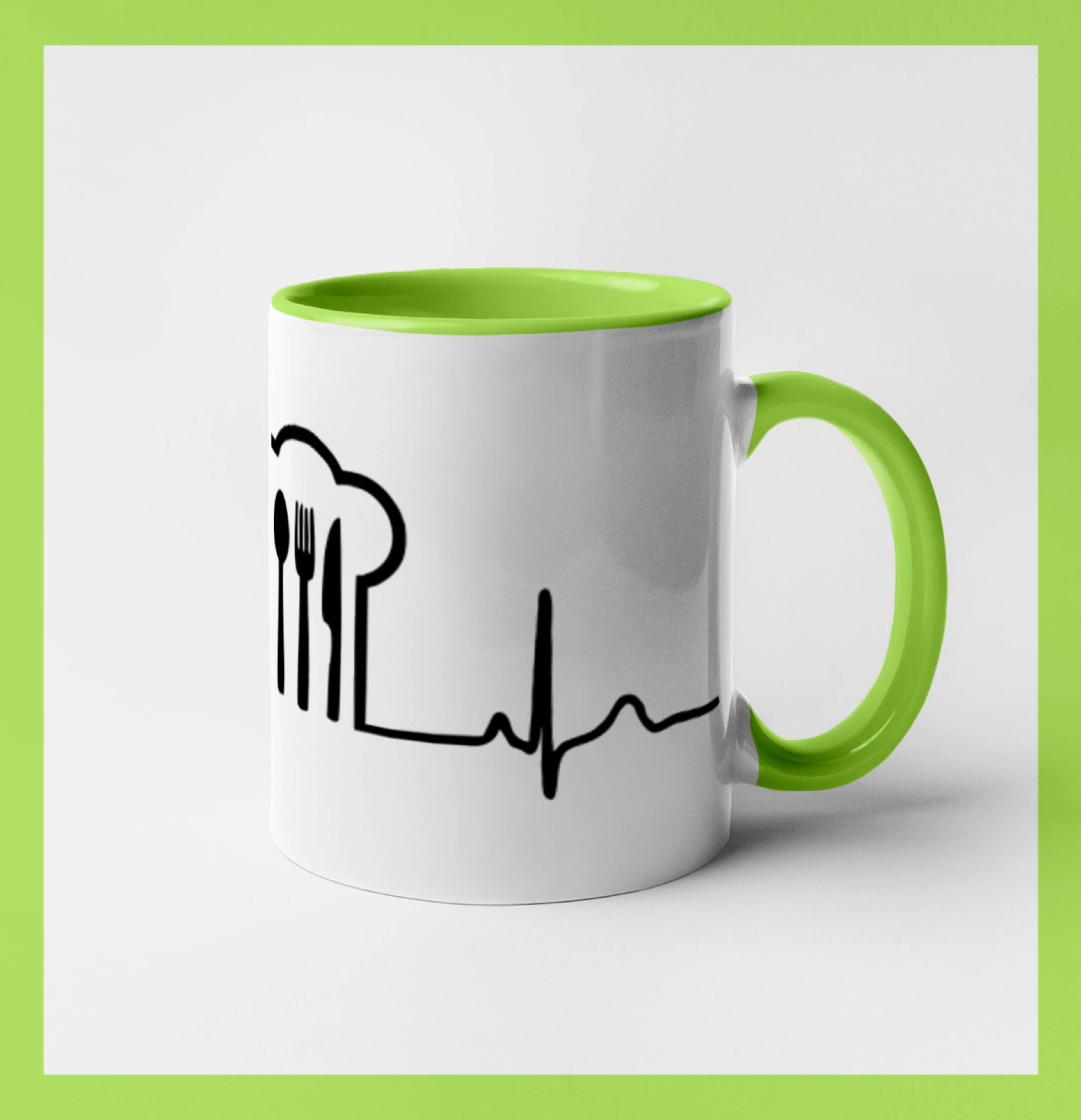 EKG kuchař čepice a příbory