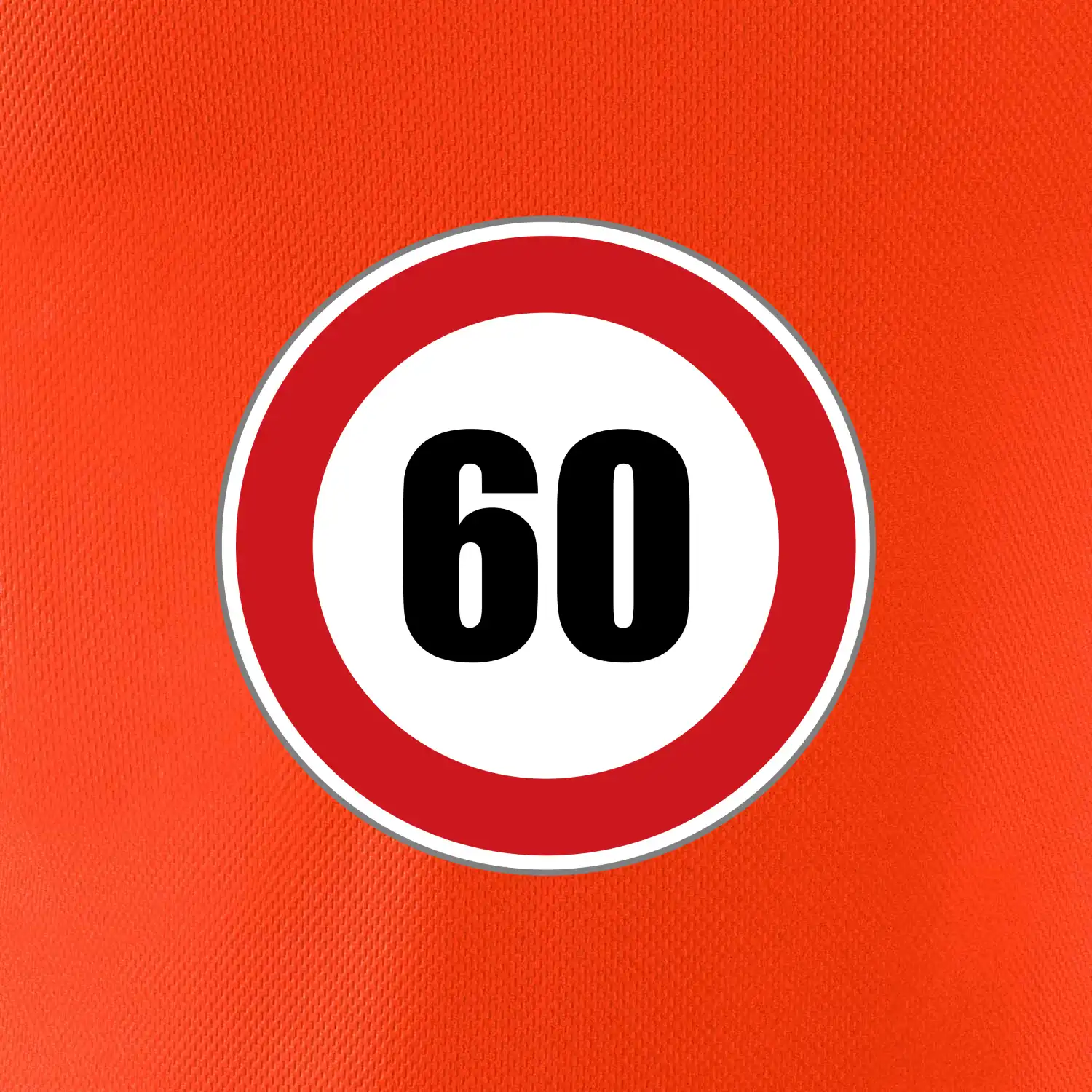 Dopravní značka - omezení rychlosti 60