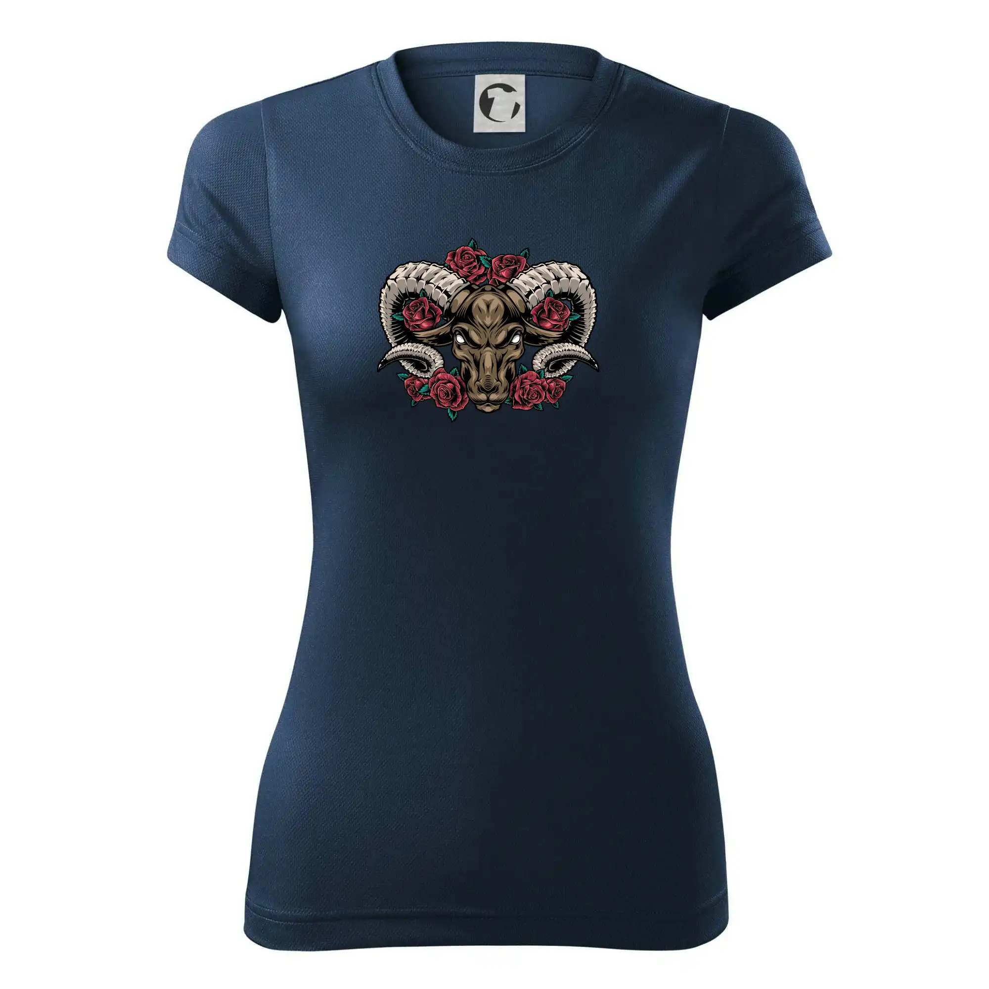 Hlava berana s růžemi