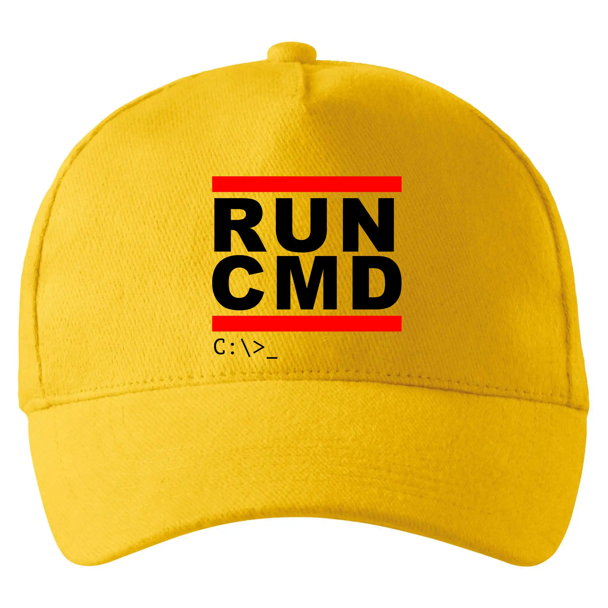 Tričká pre ajťákov - Run CMD - Šiltovka so zahnutým šiltom a mosaznou sponou