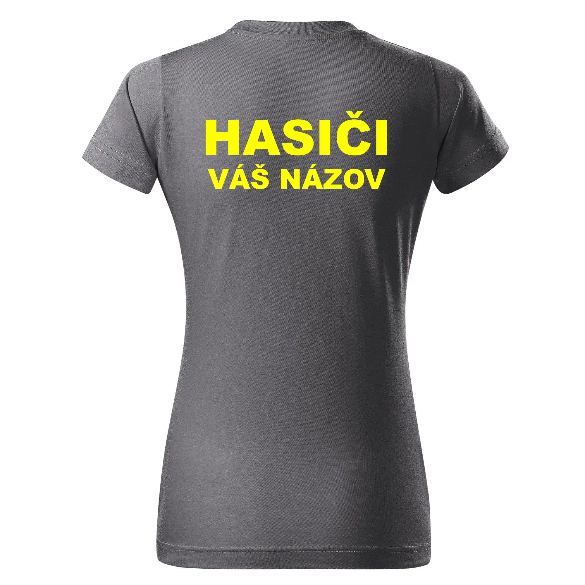 Hasiči - žltý nápis - váš názov zboru